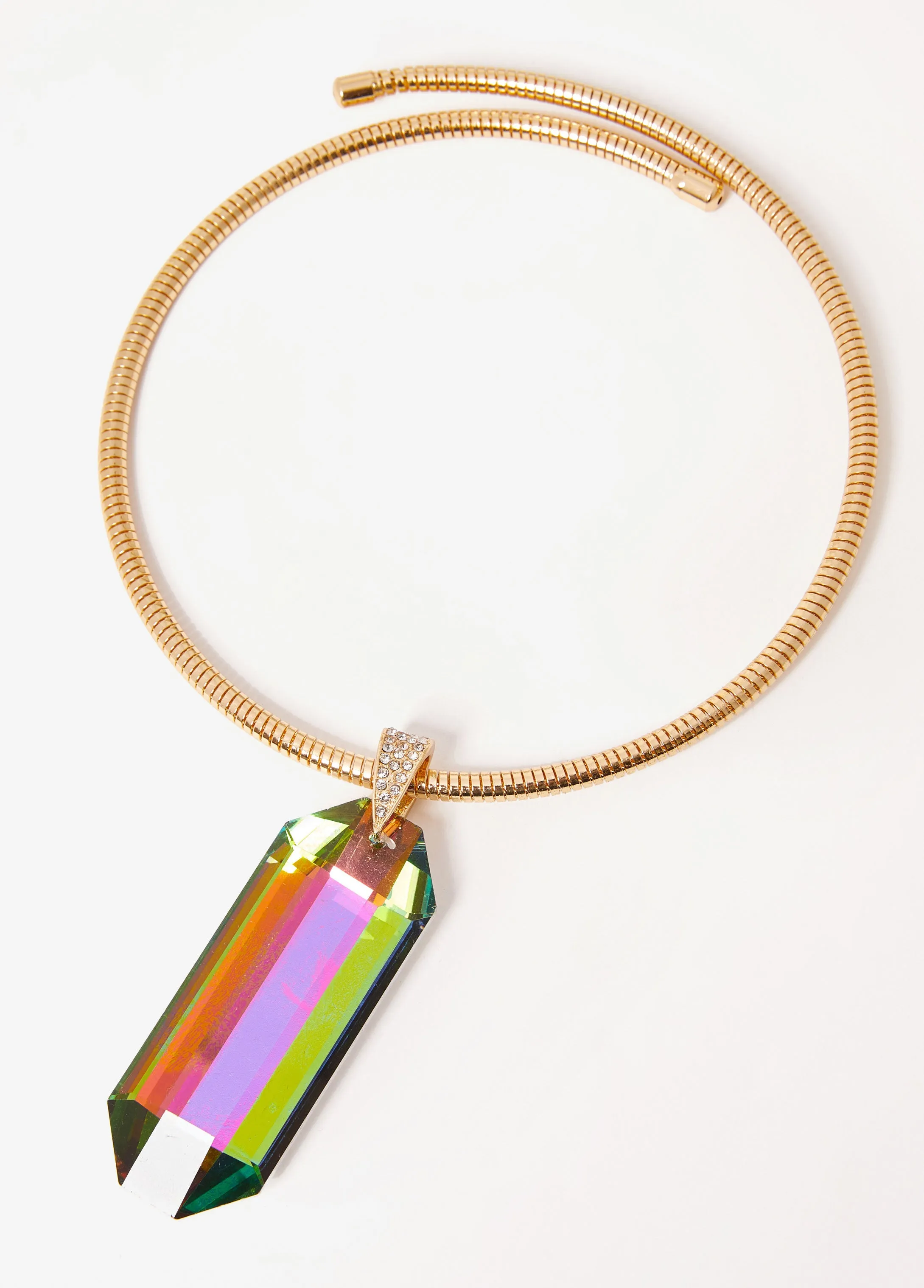 Crystal Gold Tone Collar sold by Ashley Stewart product image thumbnail 2