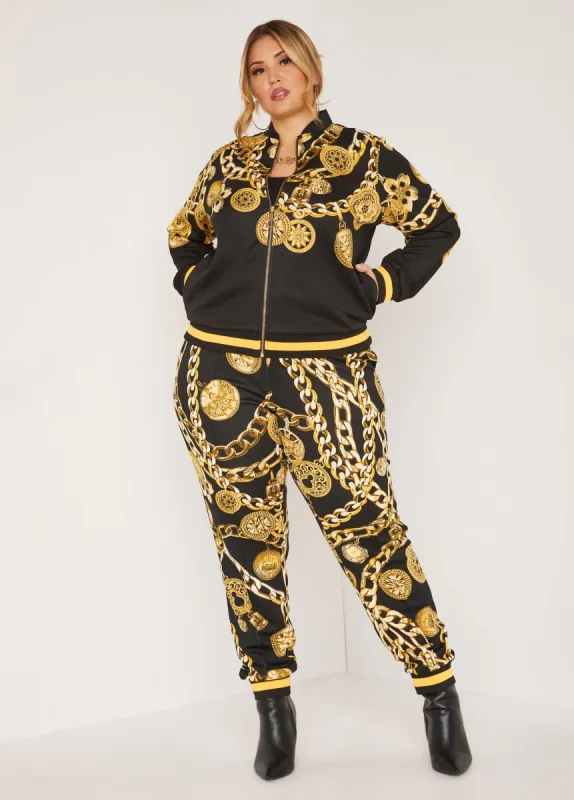 Status Print Joggers sold by Ashley Stewart
