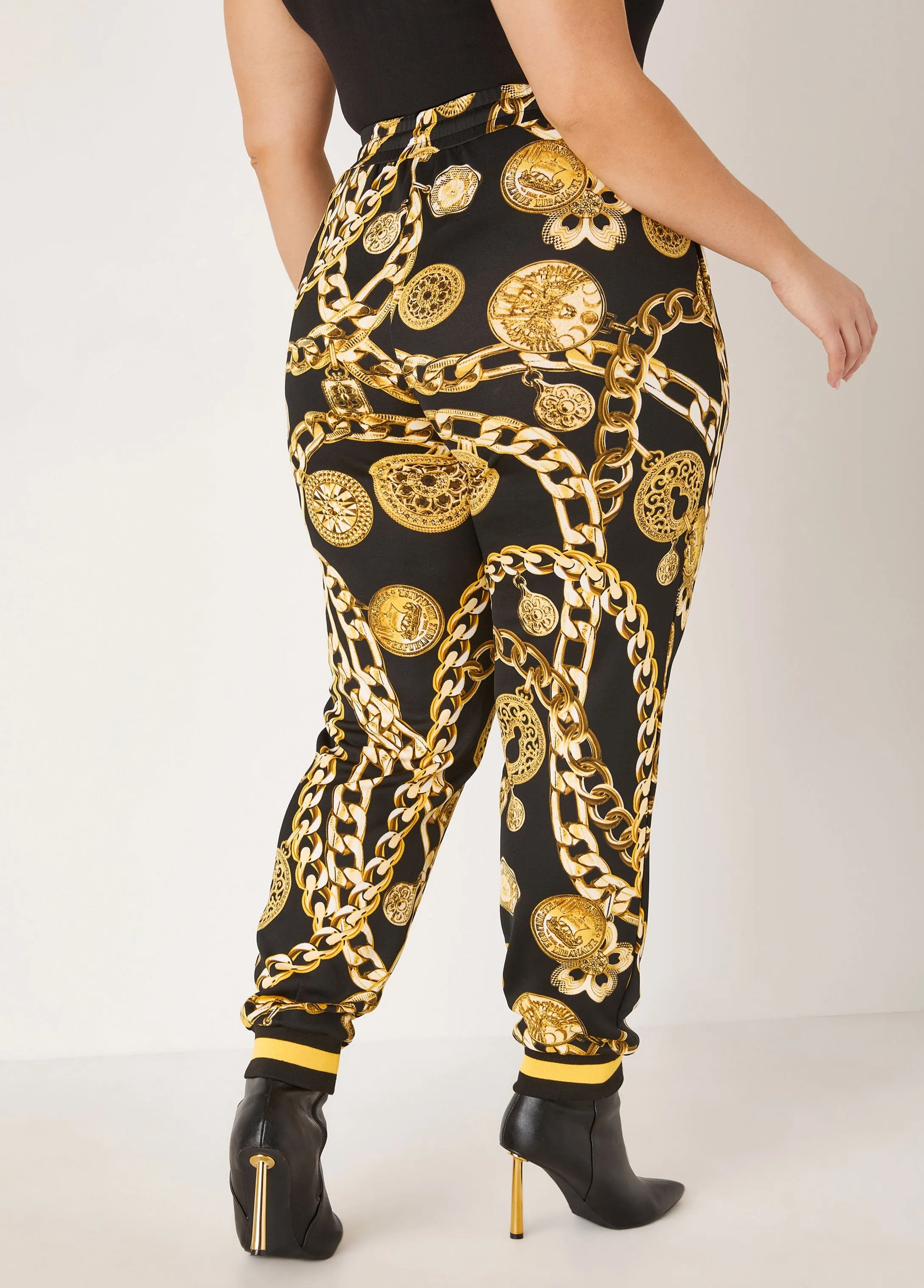 Status Print Joggers sold by Ashley Stewart product image thumbnail 2