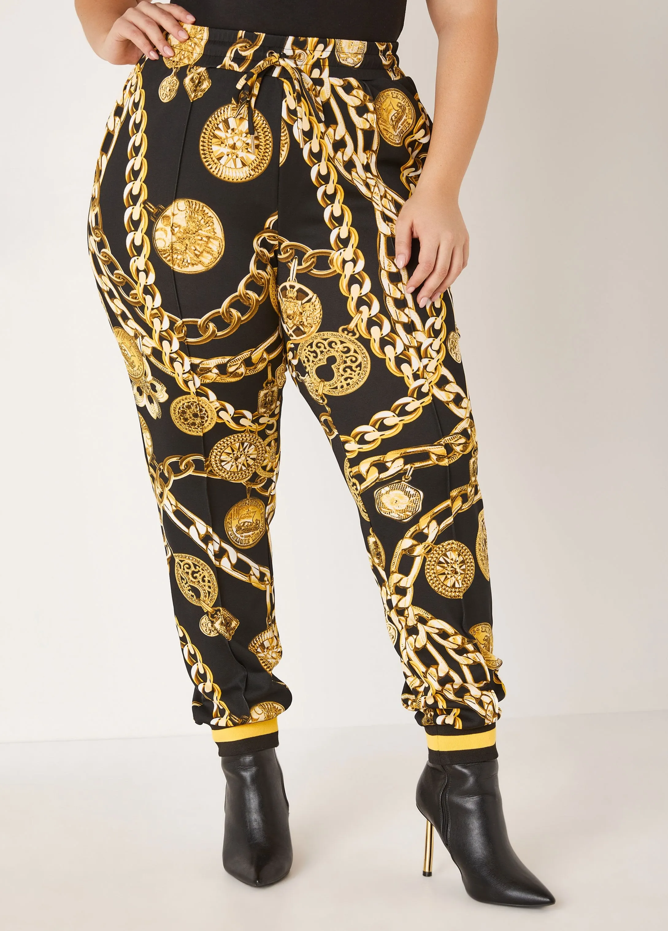 Status Print Joggers sold by Ashley Stewart product image thumbnail 3