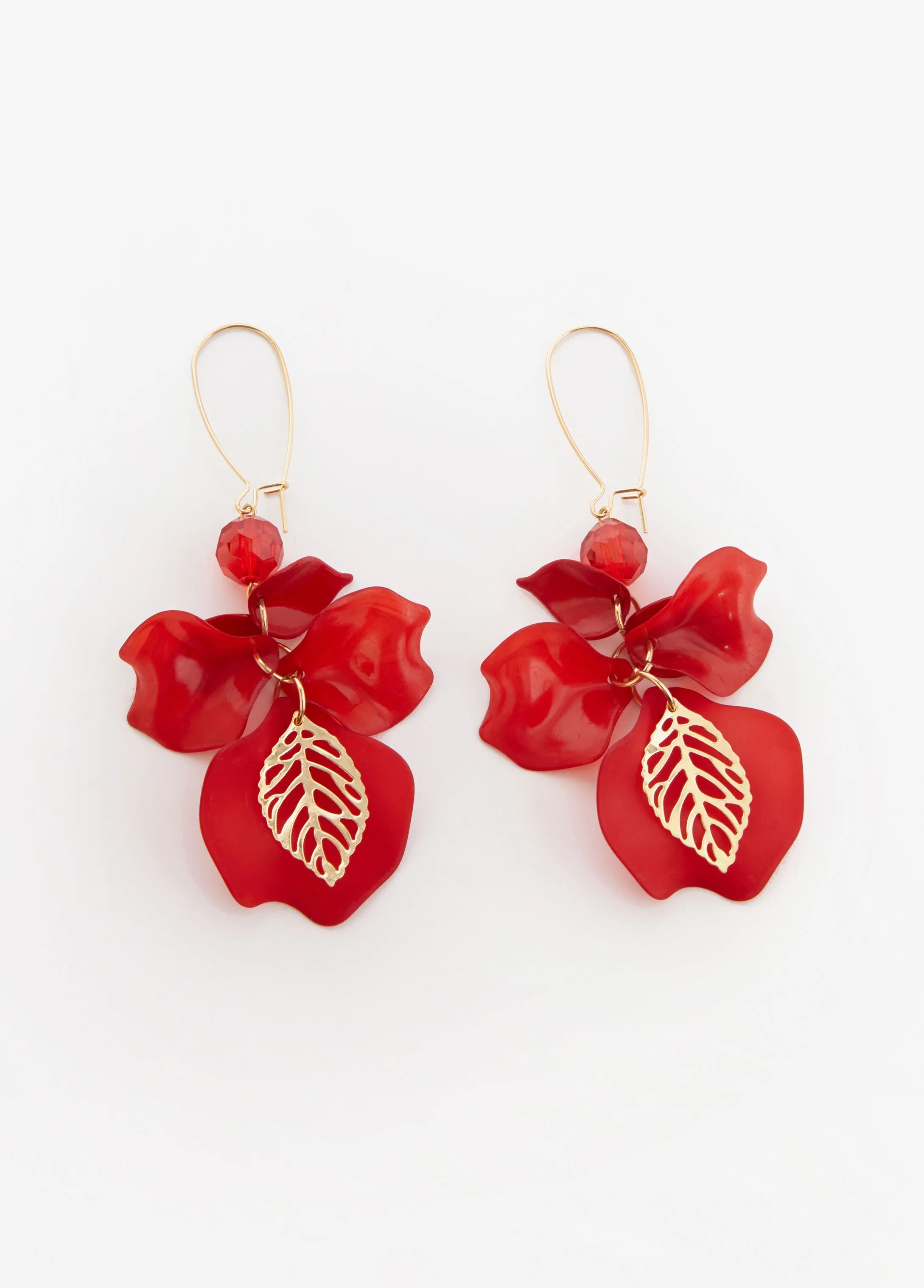 Flower Petal Gold Tone Earrings sold by Ashley Stewart product image thumbnail 2