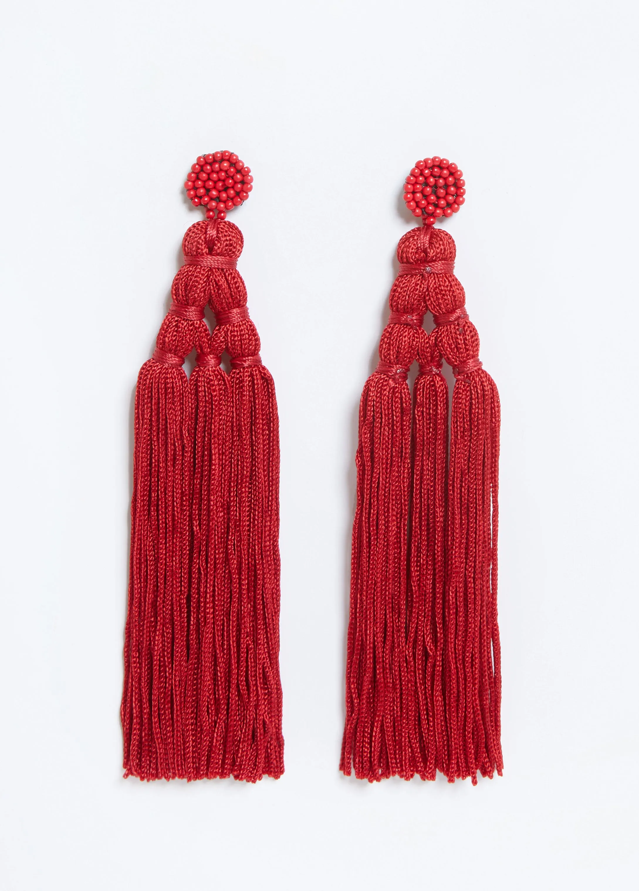 Tassel And Bead Earrings sold by Ashley Stewart