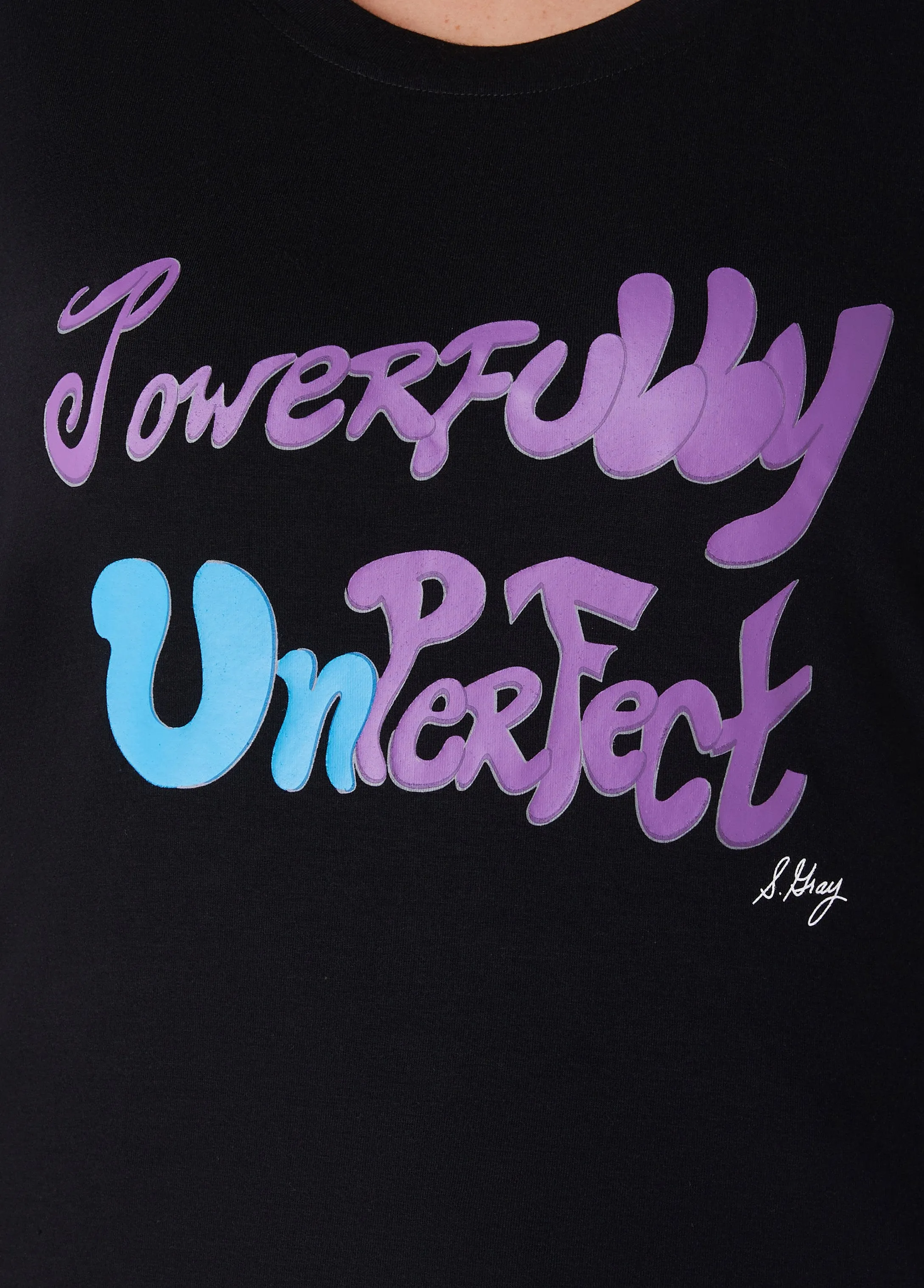 Sheila Gray Powerfully Unperfect Tee sold by Ashley Stewart product image thumbnail 4