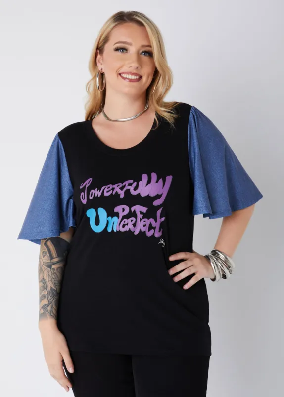 Sheila Gray Powerfully Unperfect Tee sold by Ashley Stewart