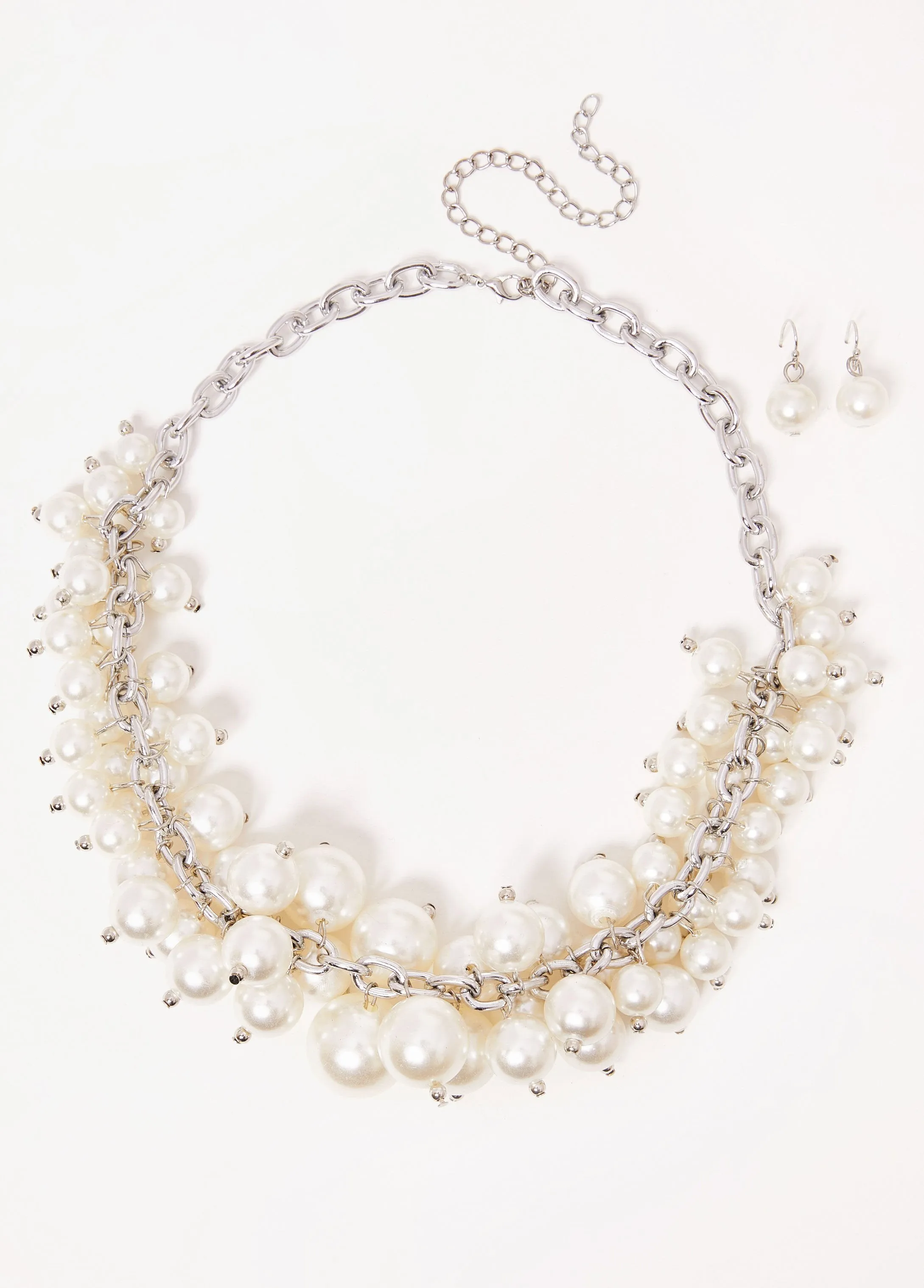 Faux Pearl And Bead Necklace Set sold by Ashley Stewart product image thumbnail 2