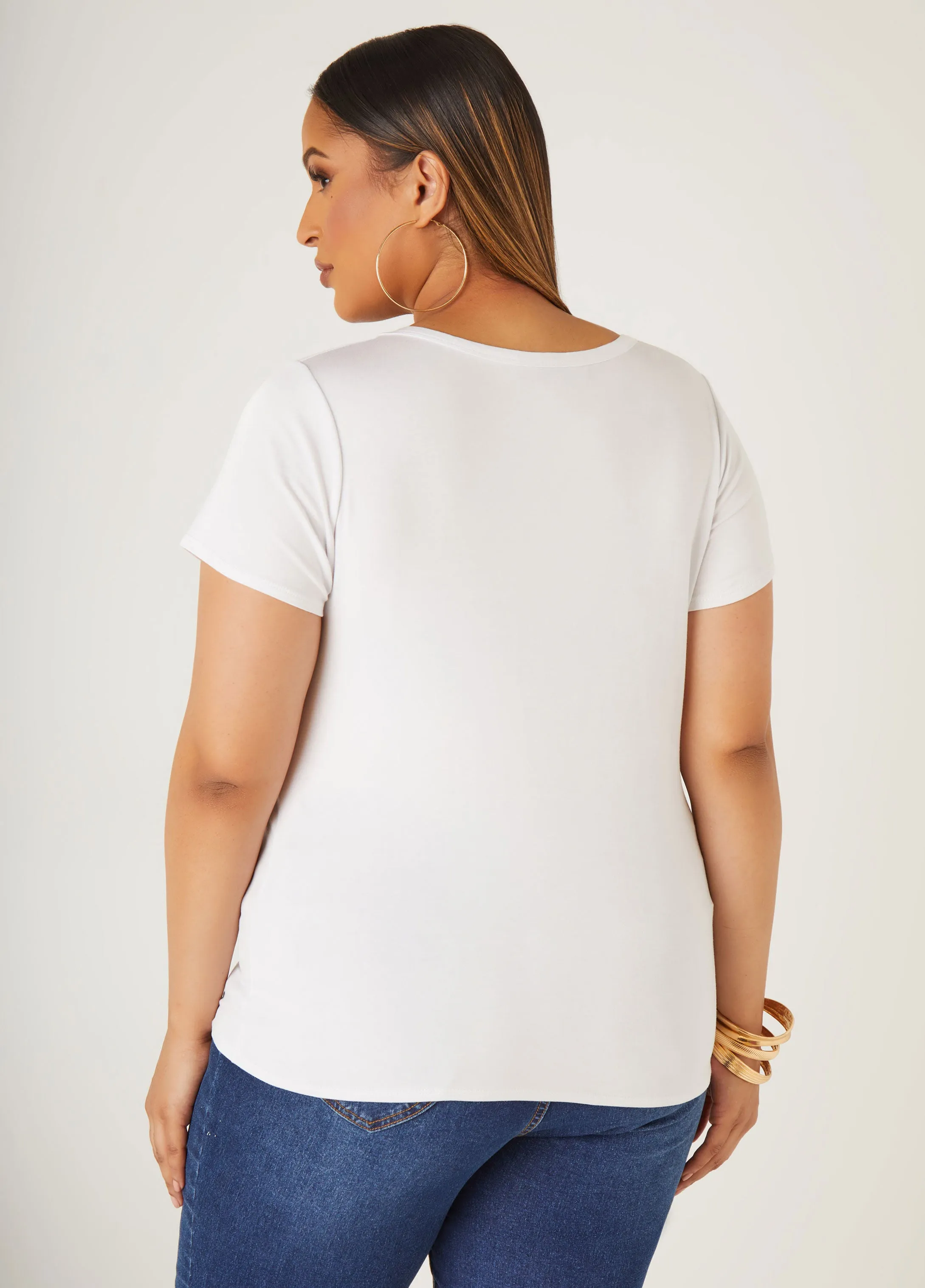 Moving Forward Graphic Tee sold by Ashley Stewart product image thumbnail 2
