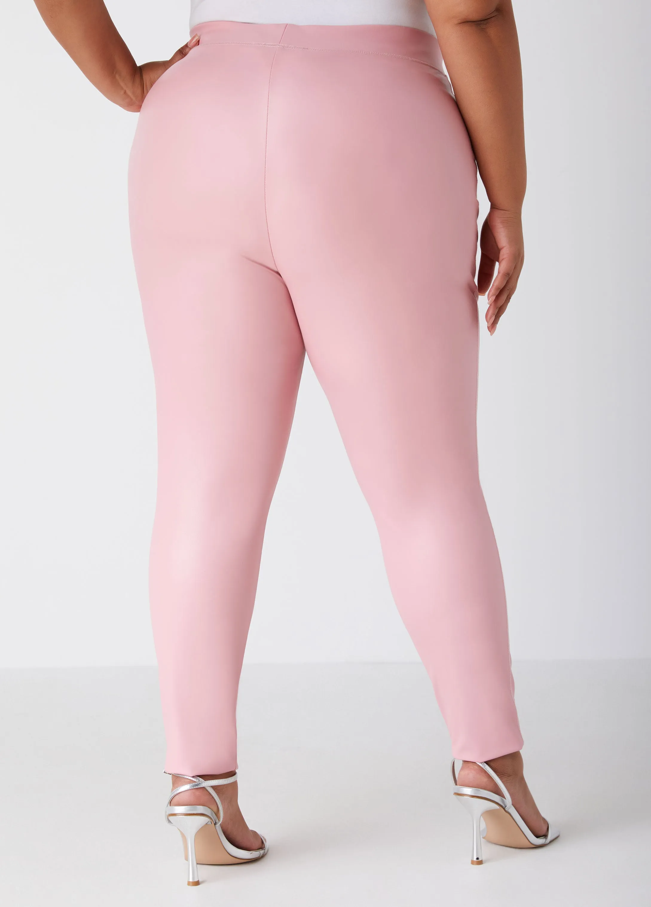 High Rise Faux Leather Leggings sold by Ashley Stewart product image thumbnail 5