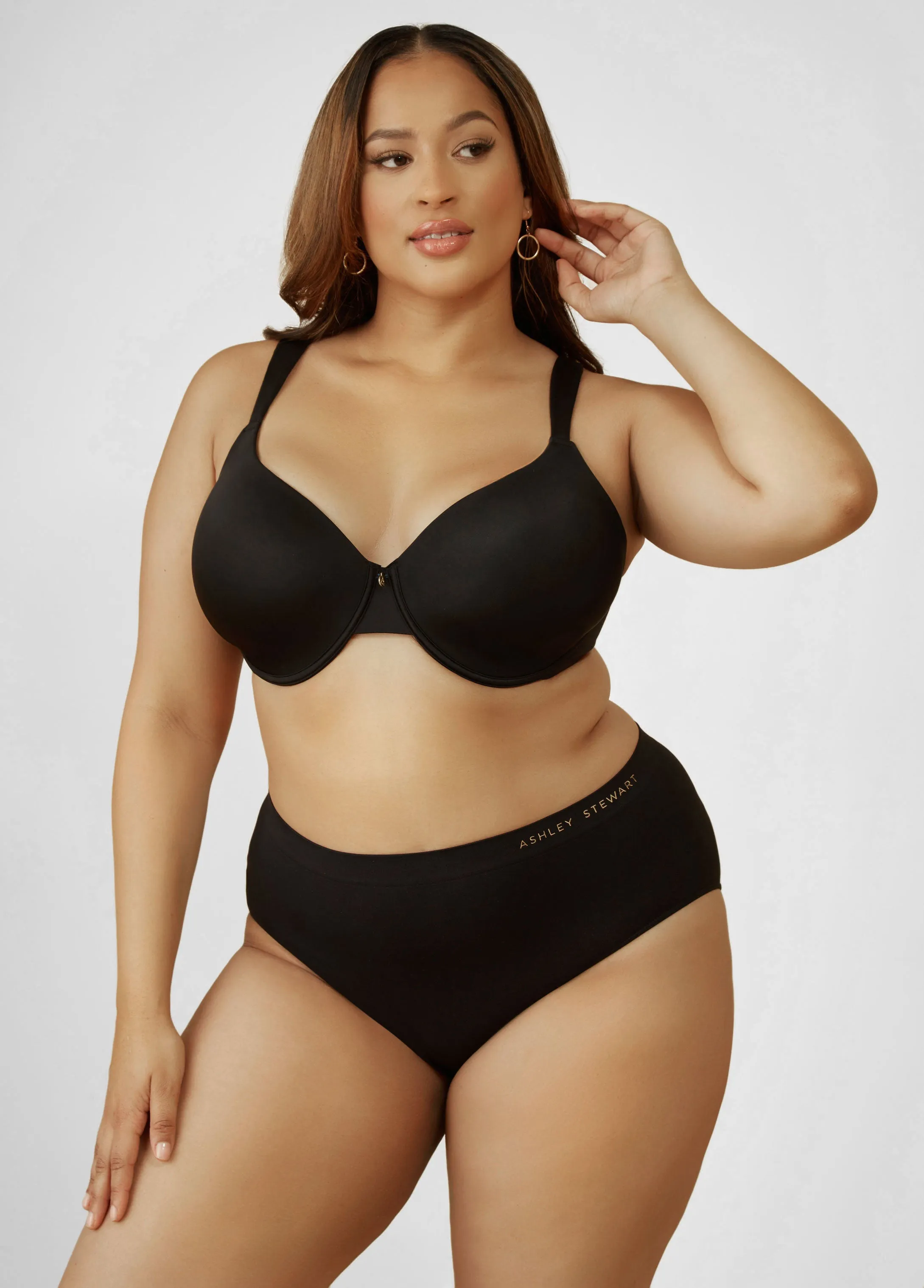 Micro Underwired T Shirt Bra sold by Ashley Stewart product image thumbnail 4