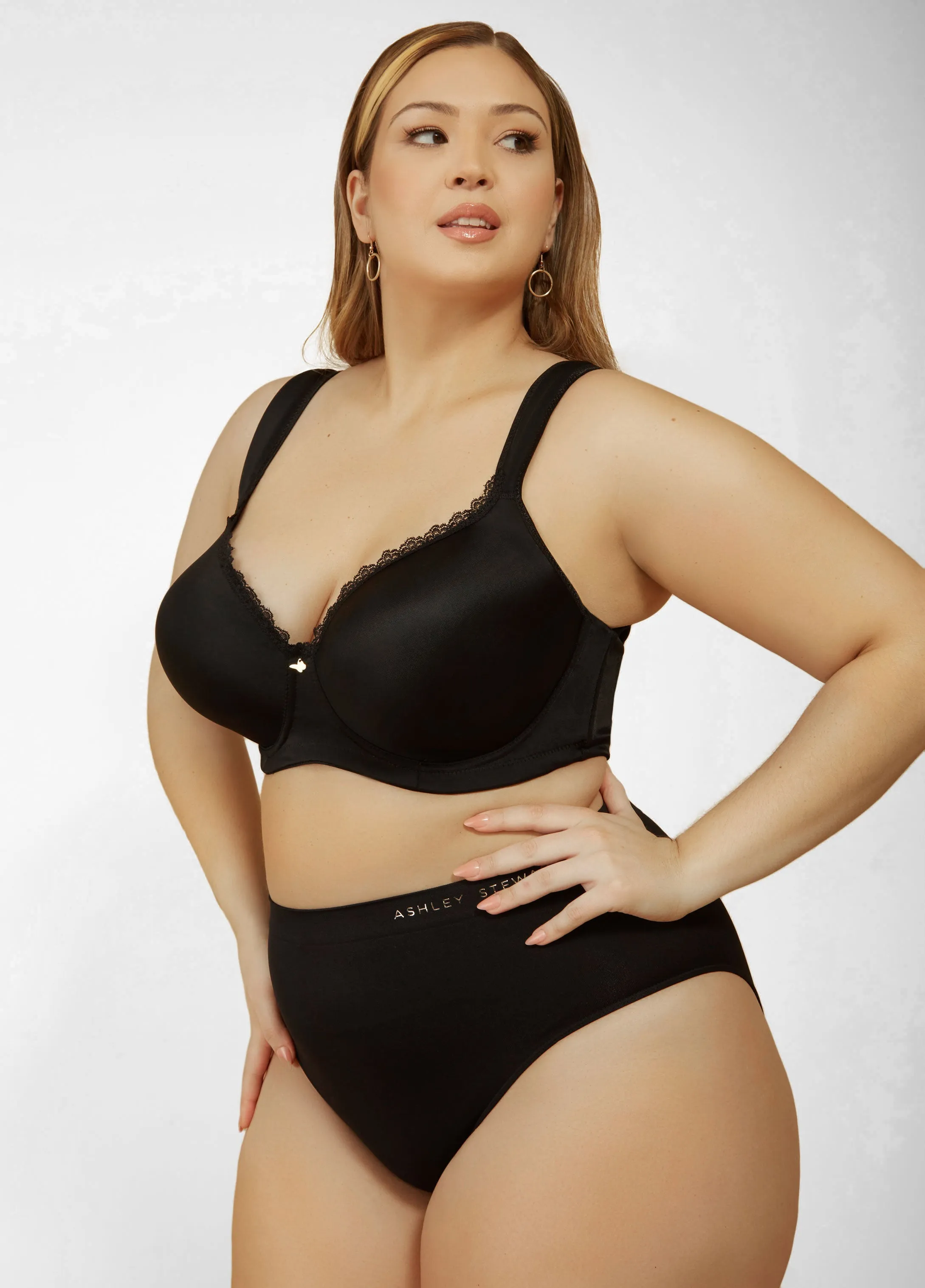 Full Coverage Butterfly Bra sold by Ashley Stewart product image thumbnail 4
