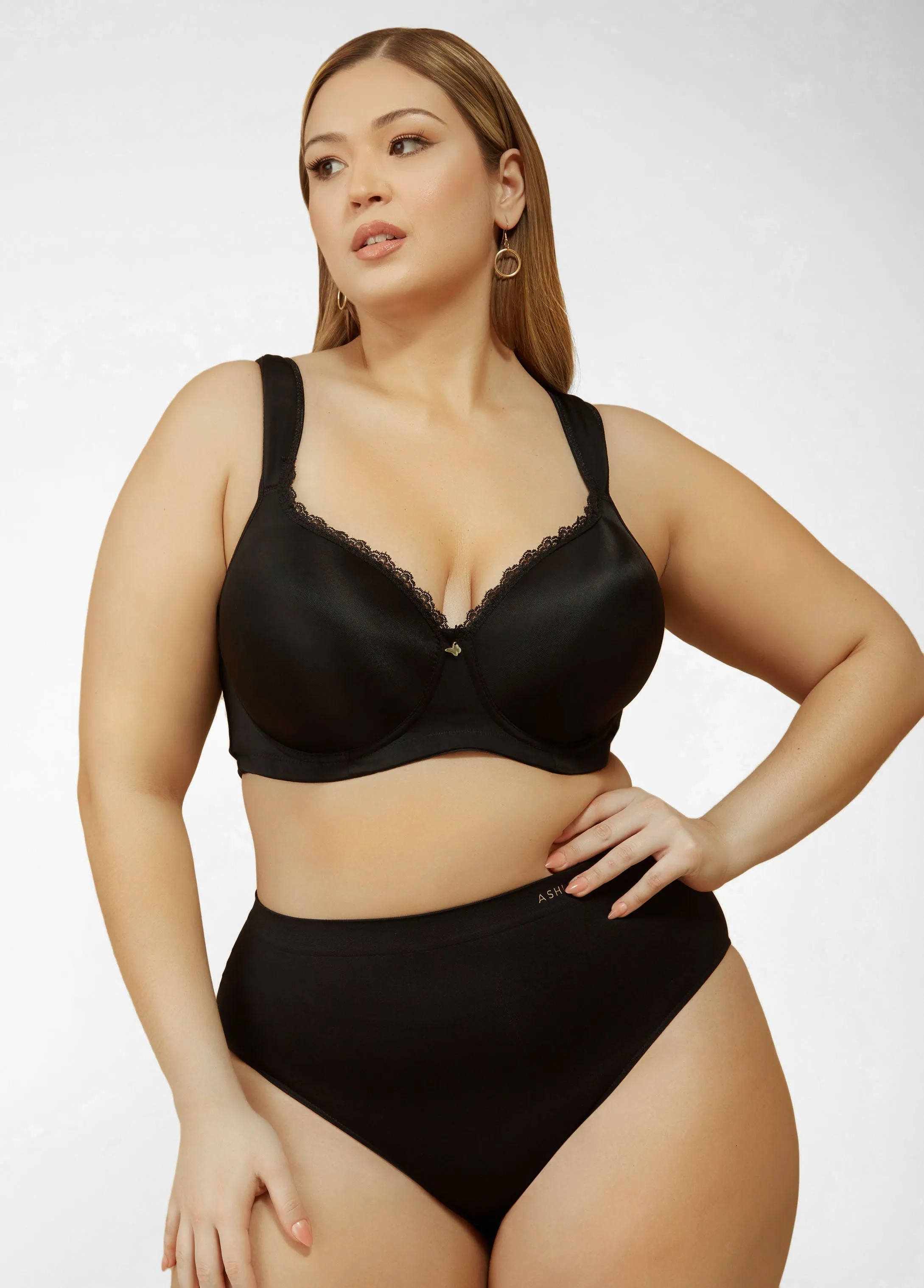 Full Coverage Butterfly Bra sold by Ashley Stewart