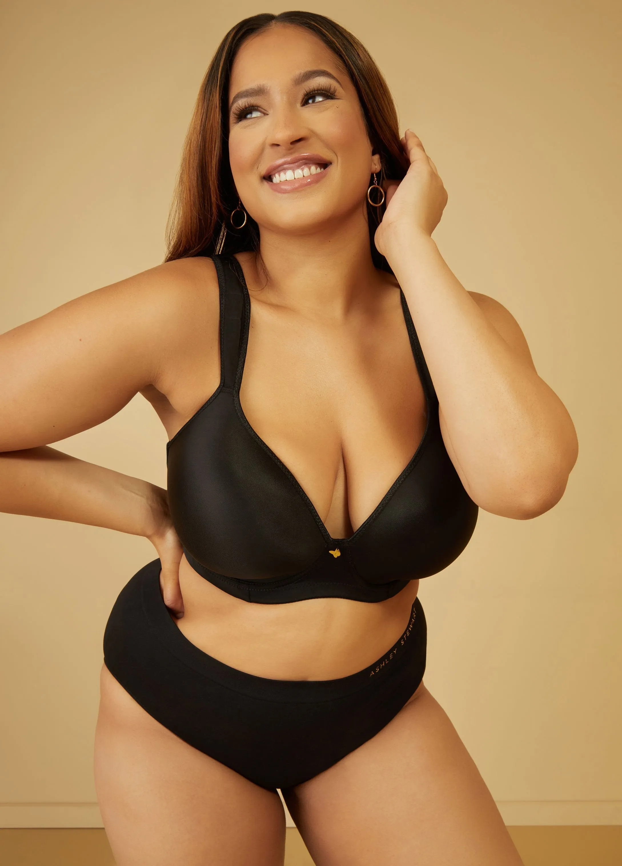 Plunge Smoothing Butterfly Bra sold by Ashley Stewart product image thumbnail 3
