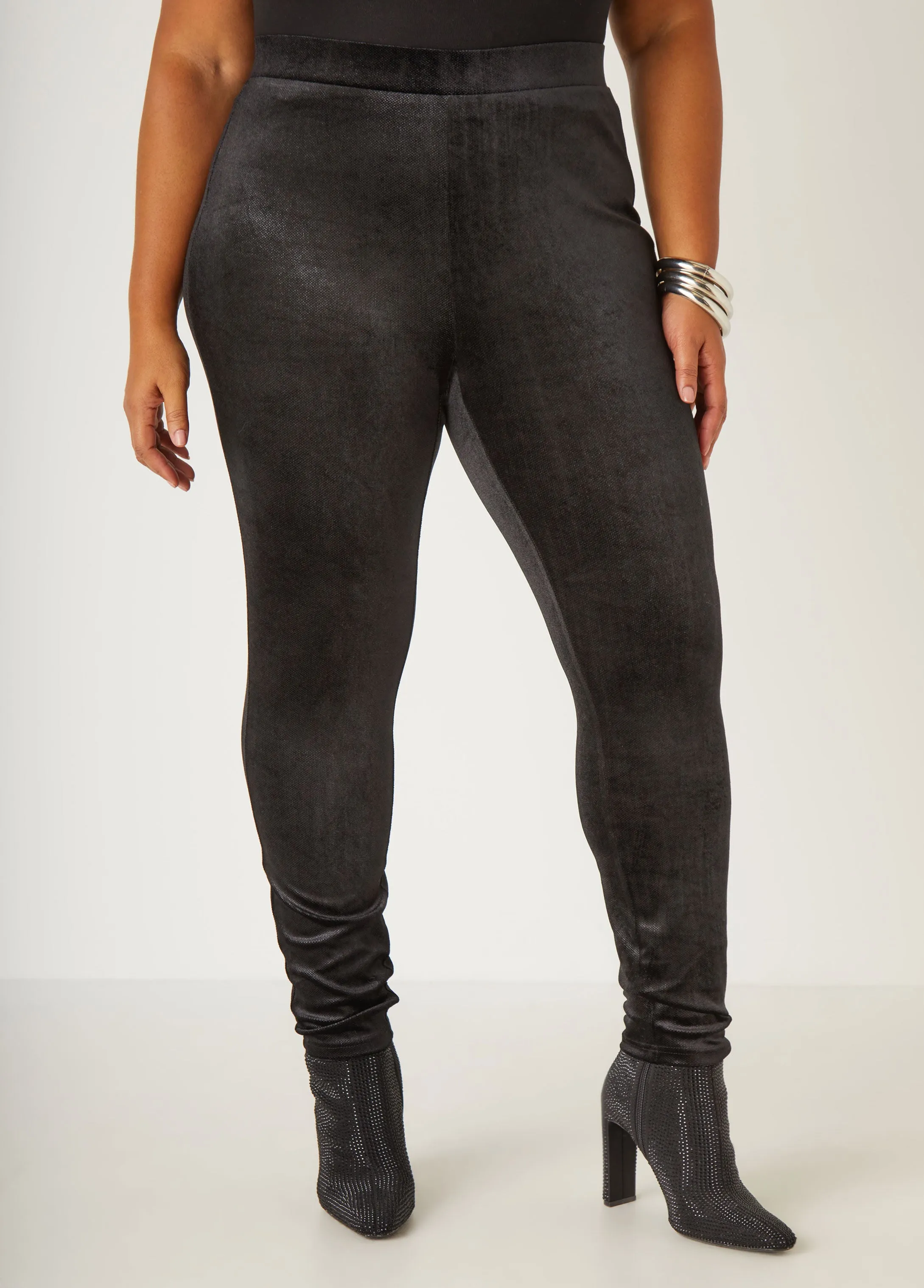 High Rise Velvet Leggings sold by Ashley Stewart