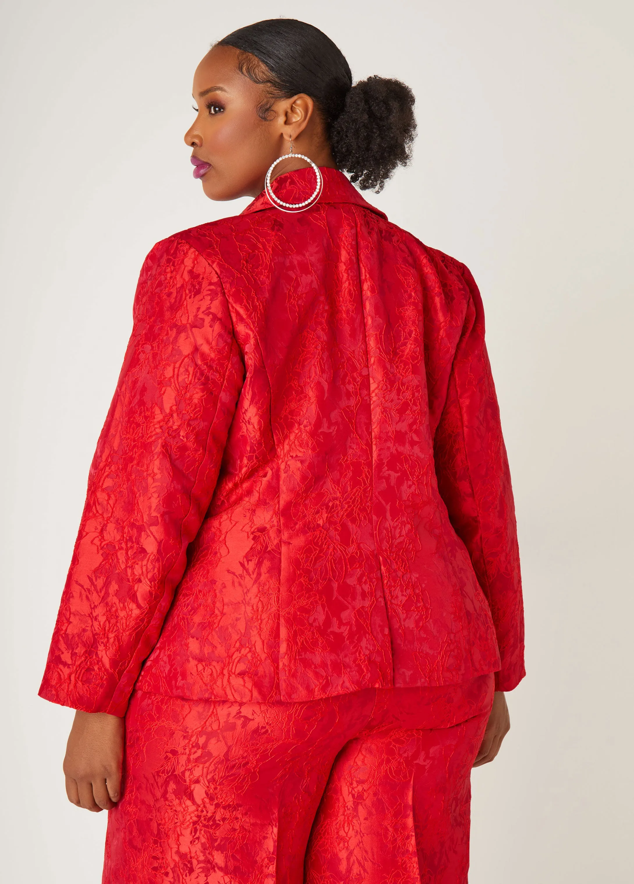 Embroidered Jacquard Blazer sold by Ashley Stewart product image thumbnail 2