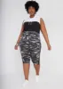 Camo Colorblock Hoodie sold by Ashley Stewart