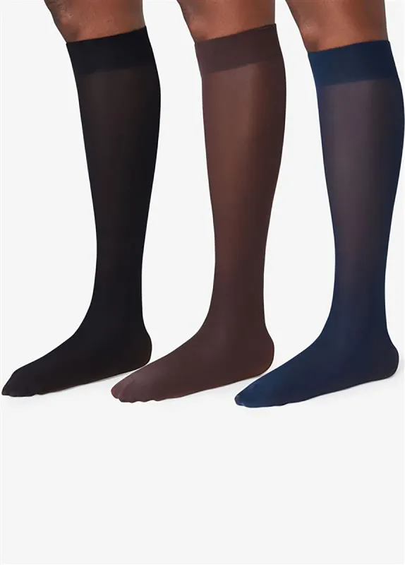 3 Pack Opaque Trouser Socks sold by Ashley Stewart