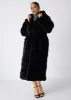 Hooded Faux Fur Coat sold by Ashley Stewart