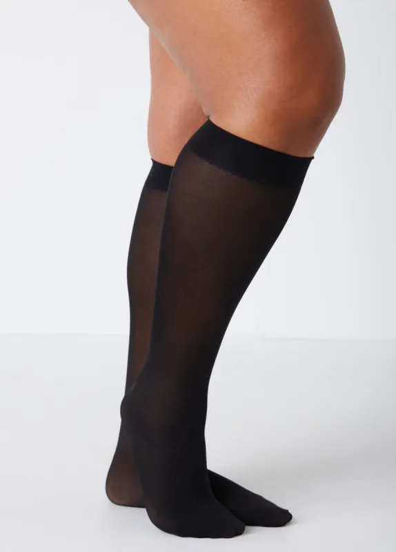 Three Pack Opaque Trouser Socks sold by Ashley Stewart