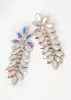 Iridescent Crystal Petal Earrings sold by Ashley Stewart