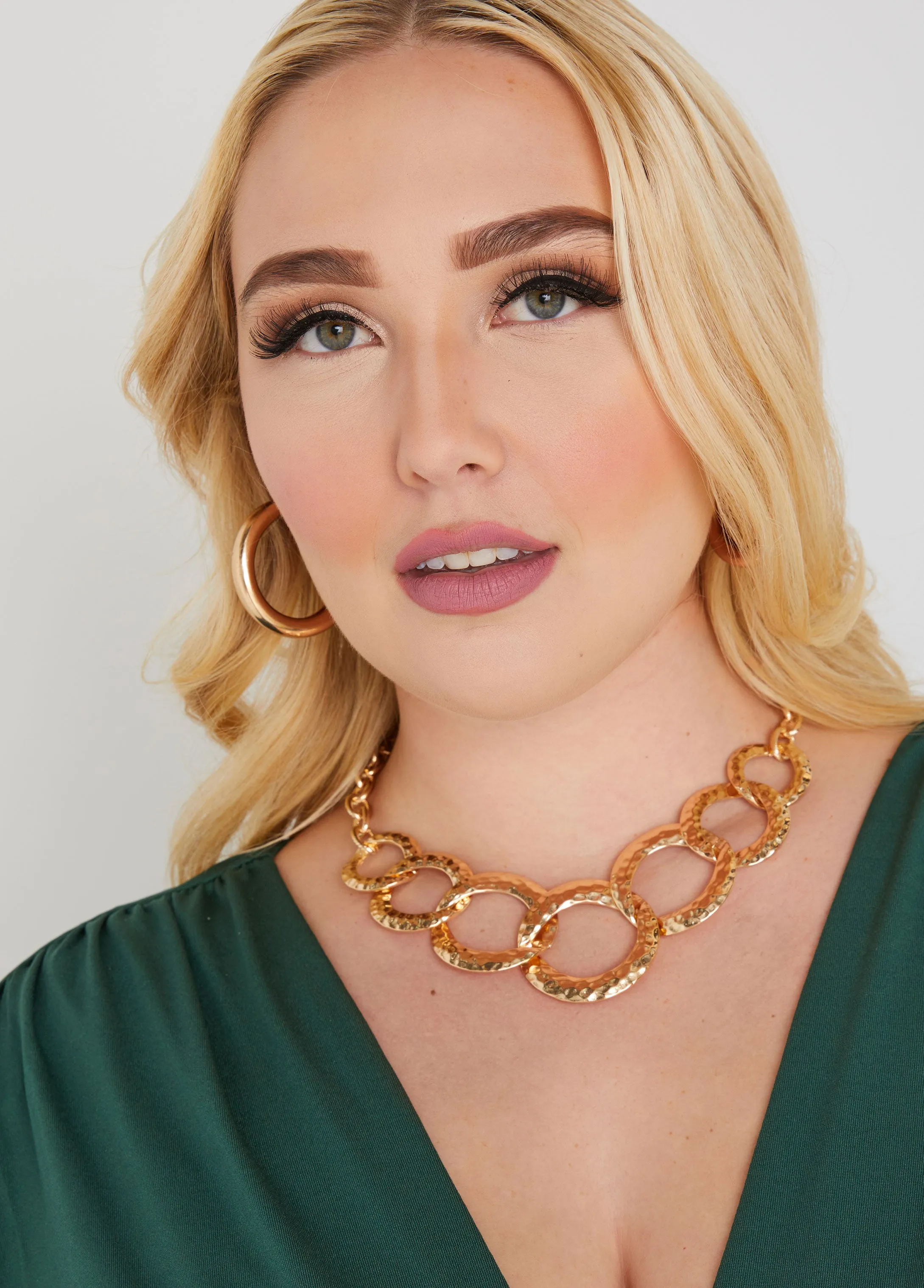 Hammered Ring Necklace sold by Ashley Stewart