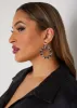 Crystal Hoop Drop Earrings sold by Ashley Stewart