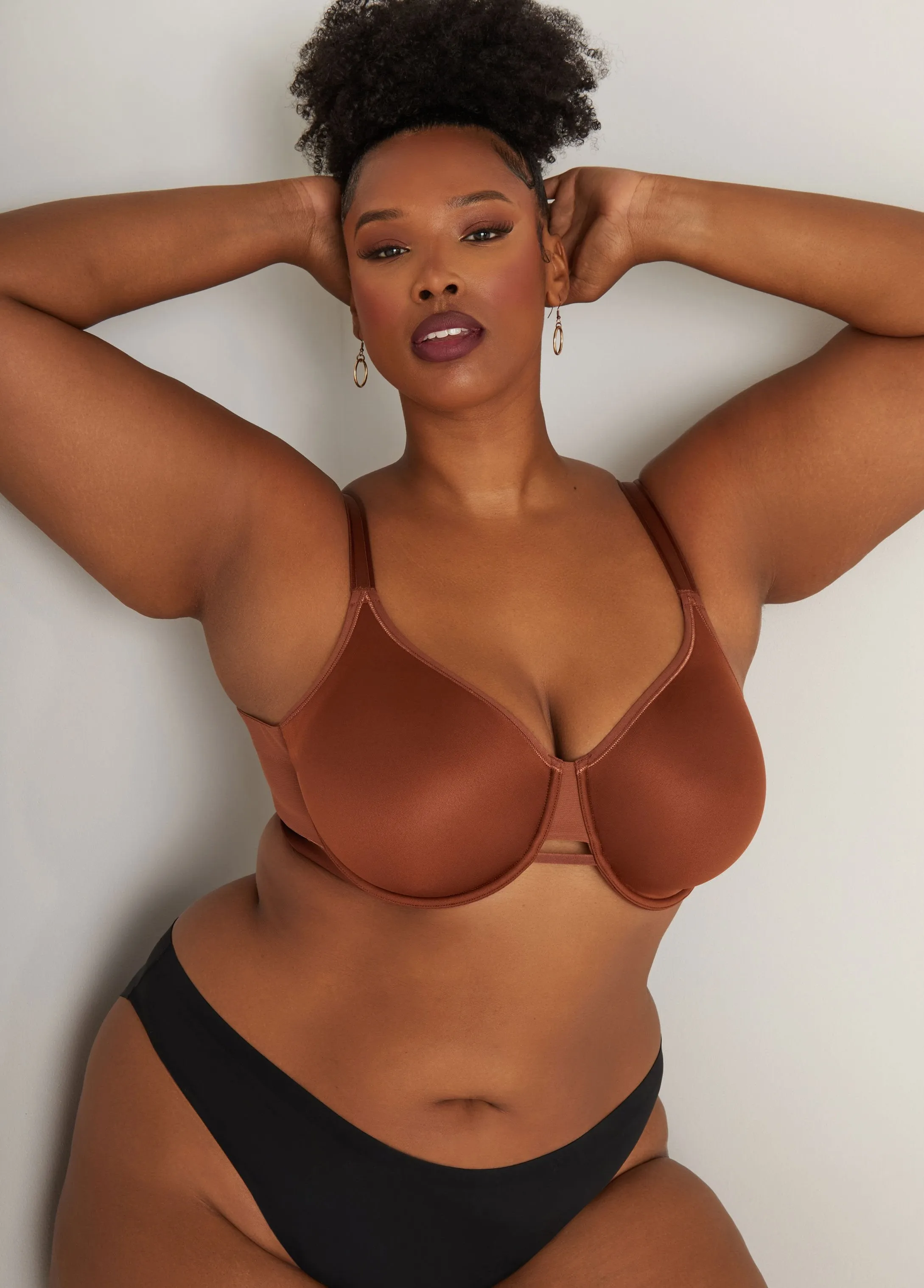Paneled Side Smoothing Minimizer Bra sold by Ashley Stewart product image thumbnail 5