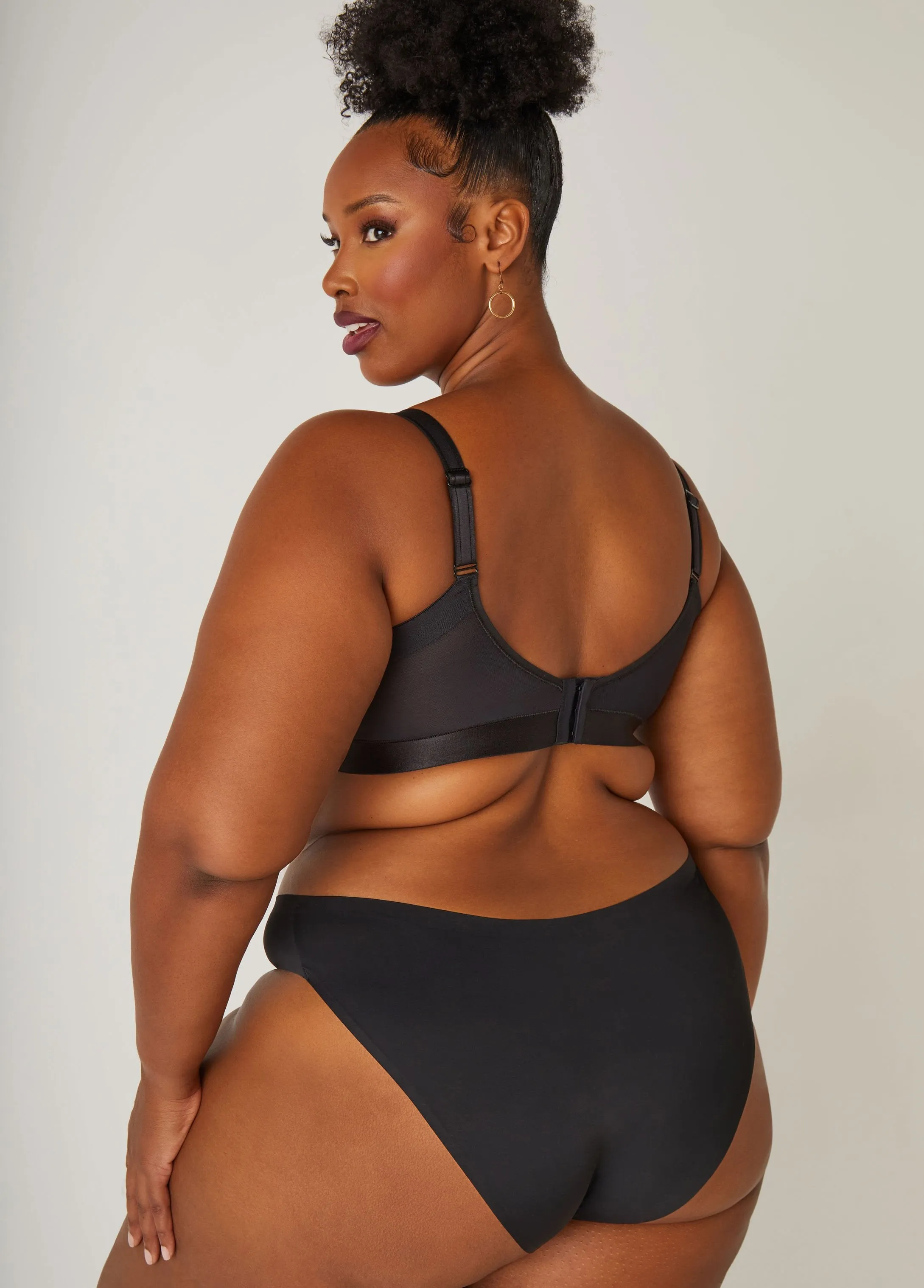 Paneled Side Smoothing Minimizer Bra sold by Ashley Stewart product image thumbnail 2