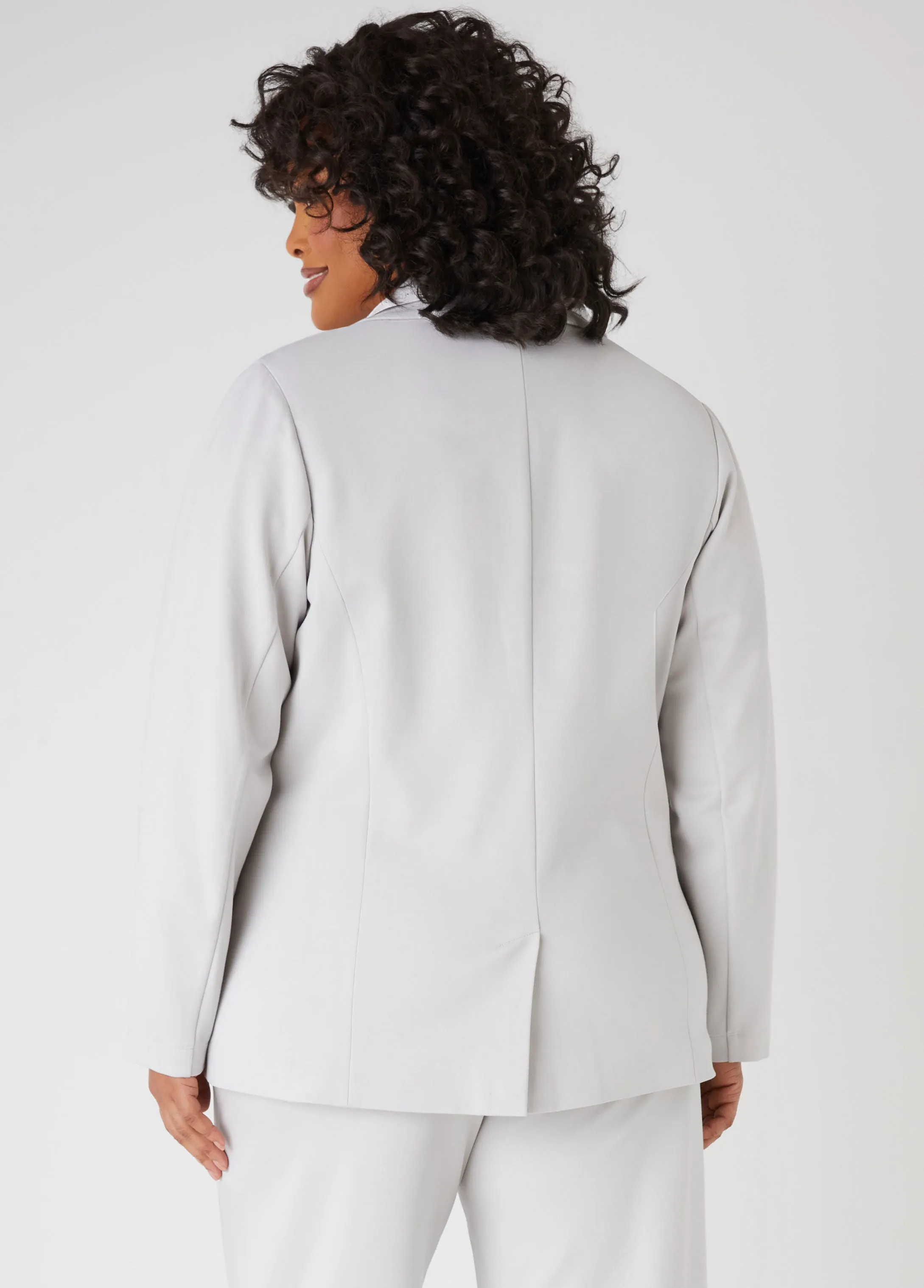 Button Front Blazer sold by Ashley Stewart product image thumbnail 2