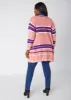 Striped Open Front Cardigan sold by Ashley Stewart