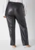 Crystal Faux Leather Tapered Pants sold by Ashley Stewart
