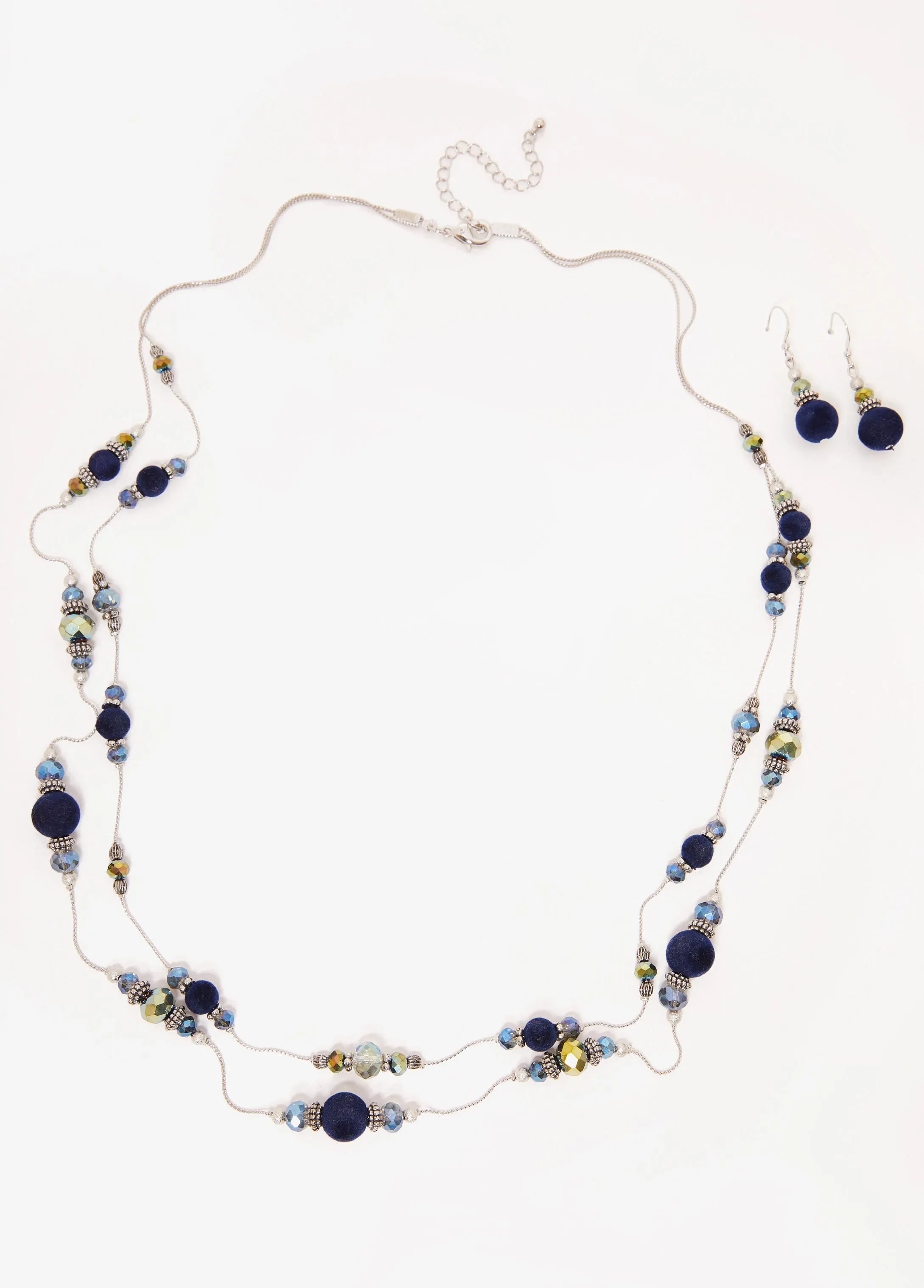 Velvet Beaded Necklace Set sold by Ashley Stewart product image thumbnail 2