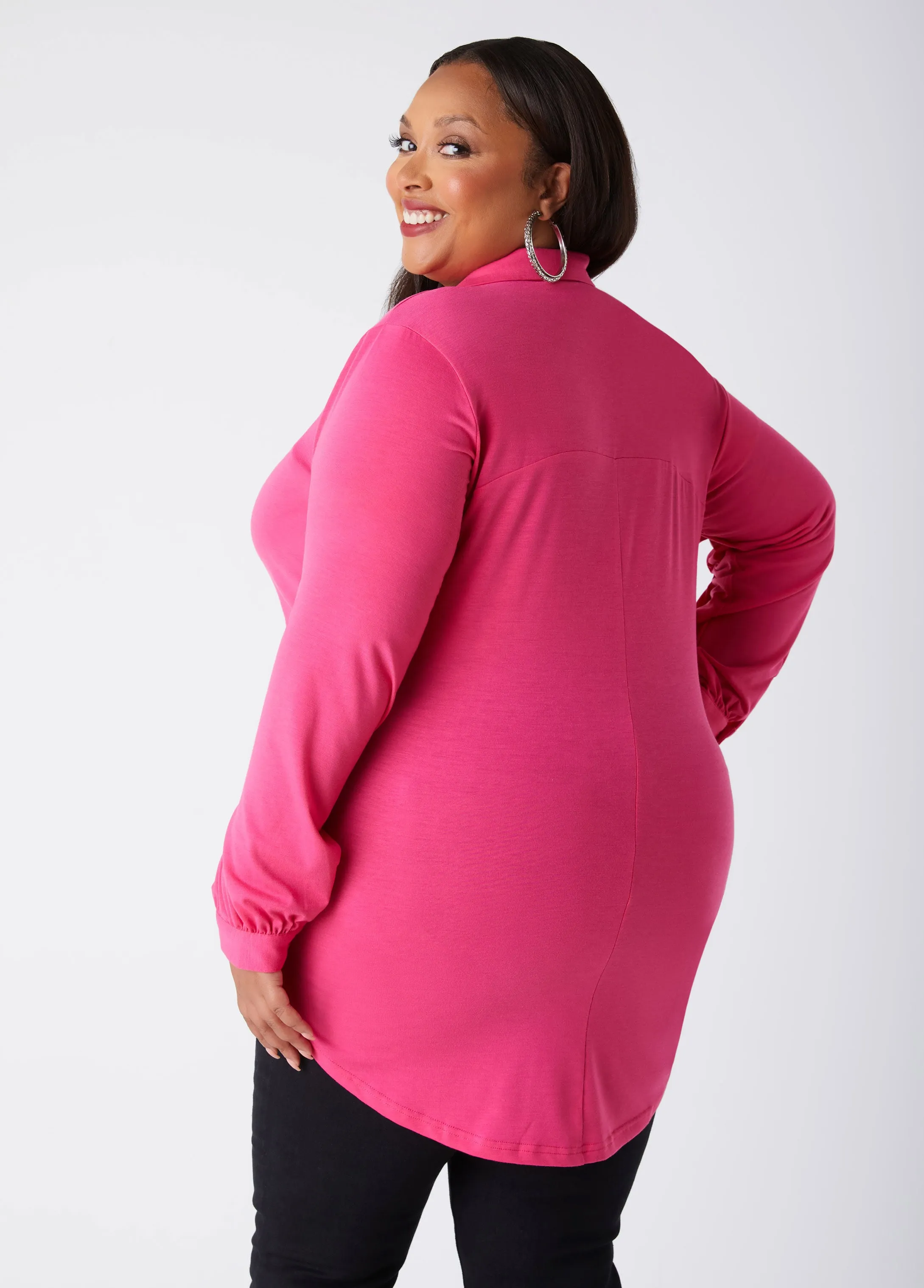 Hi Low Jersey Shirt sold by Ashley Stewart product image thumbnail 4