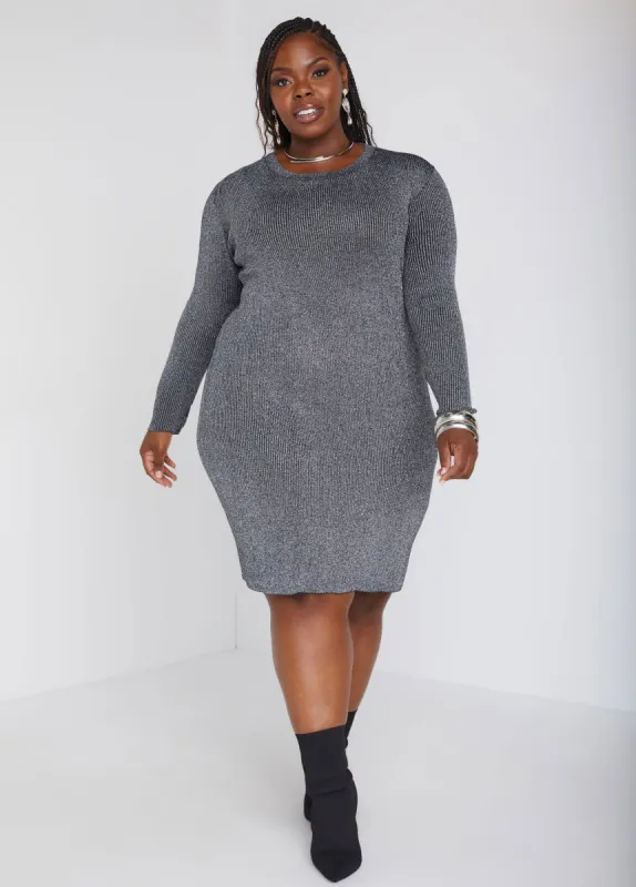 Lurex™ Bodycon Sweater Dress sold by Ashley Stewart