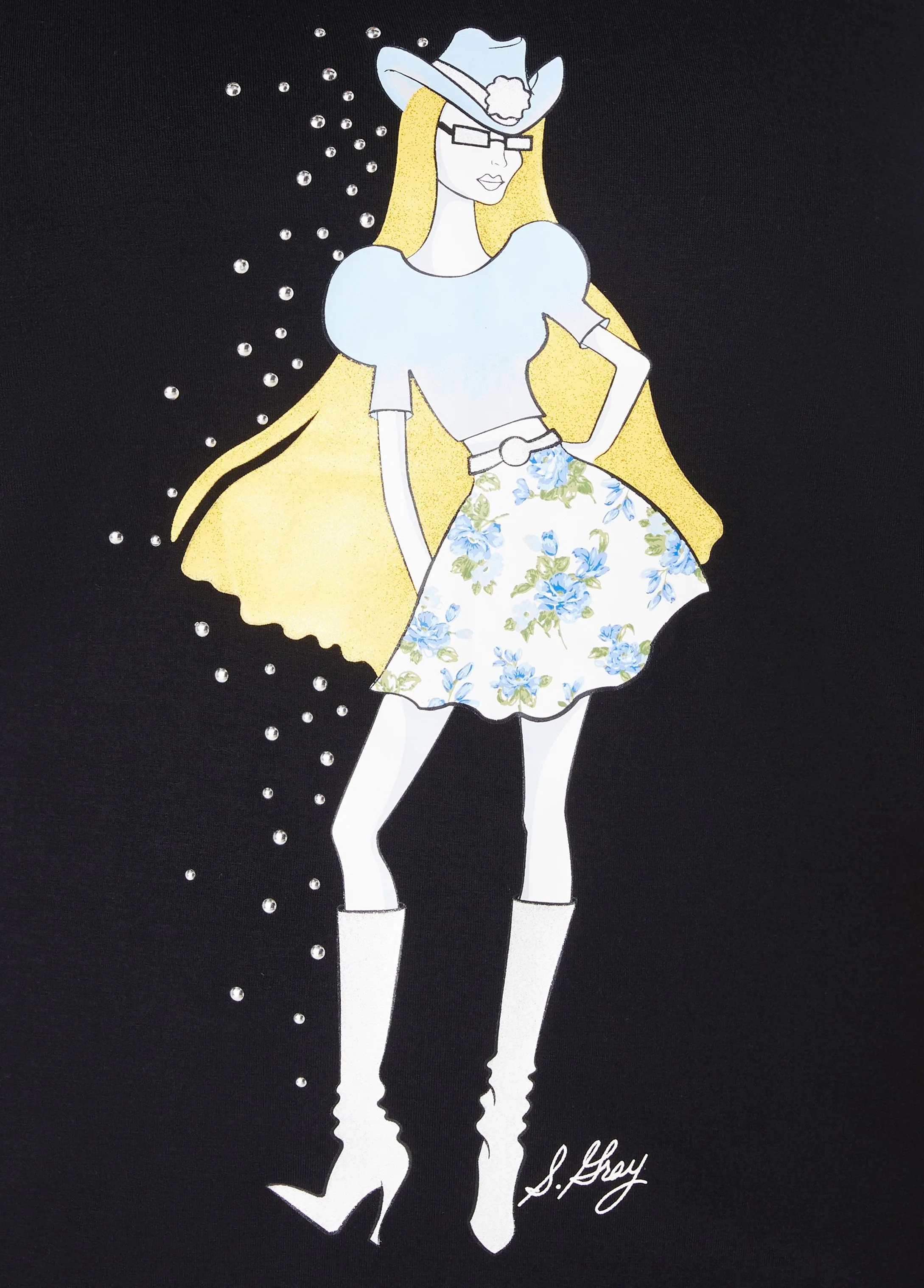 Sheila Gray Cowgirl Graphic Tee sold by Ashley Stewart product image thumbnail 3