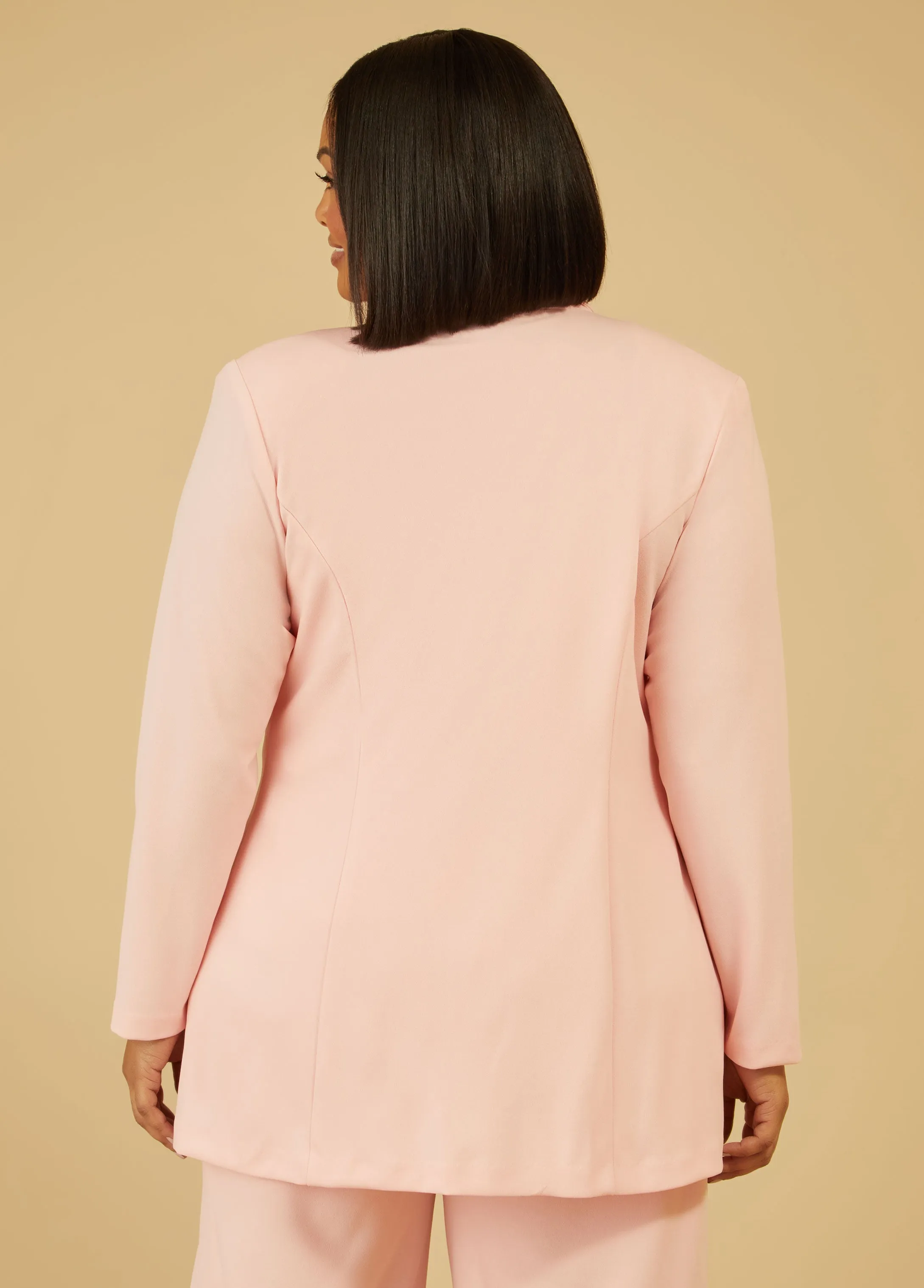 Oversized Crepe Blazer sold by Ashley Stewart product image thumbnail 5