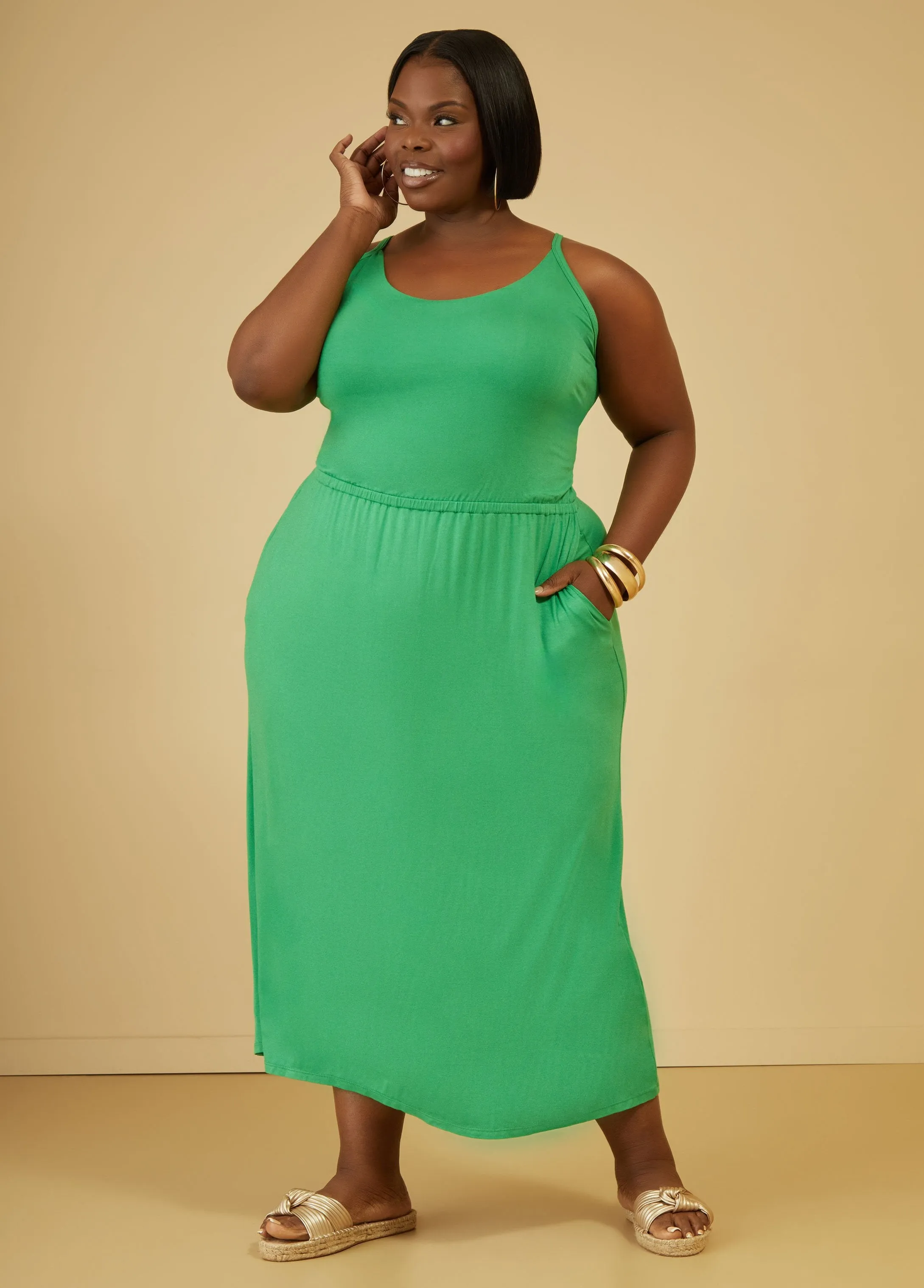 Jersey Maxi Dress sold by Ashley Stewart product image thumbnail 4