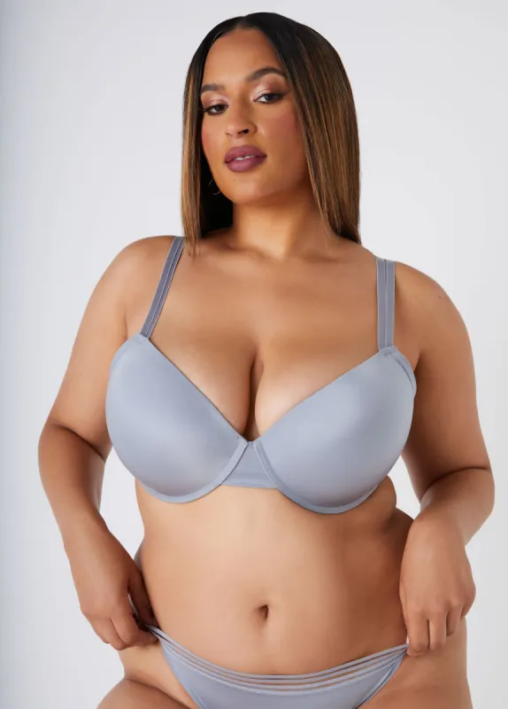 Sheer Trimmed Underwire Bra sold by Ashley Stewart