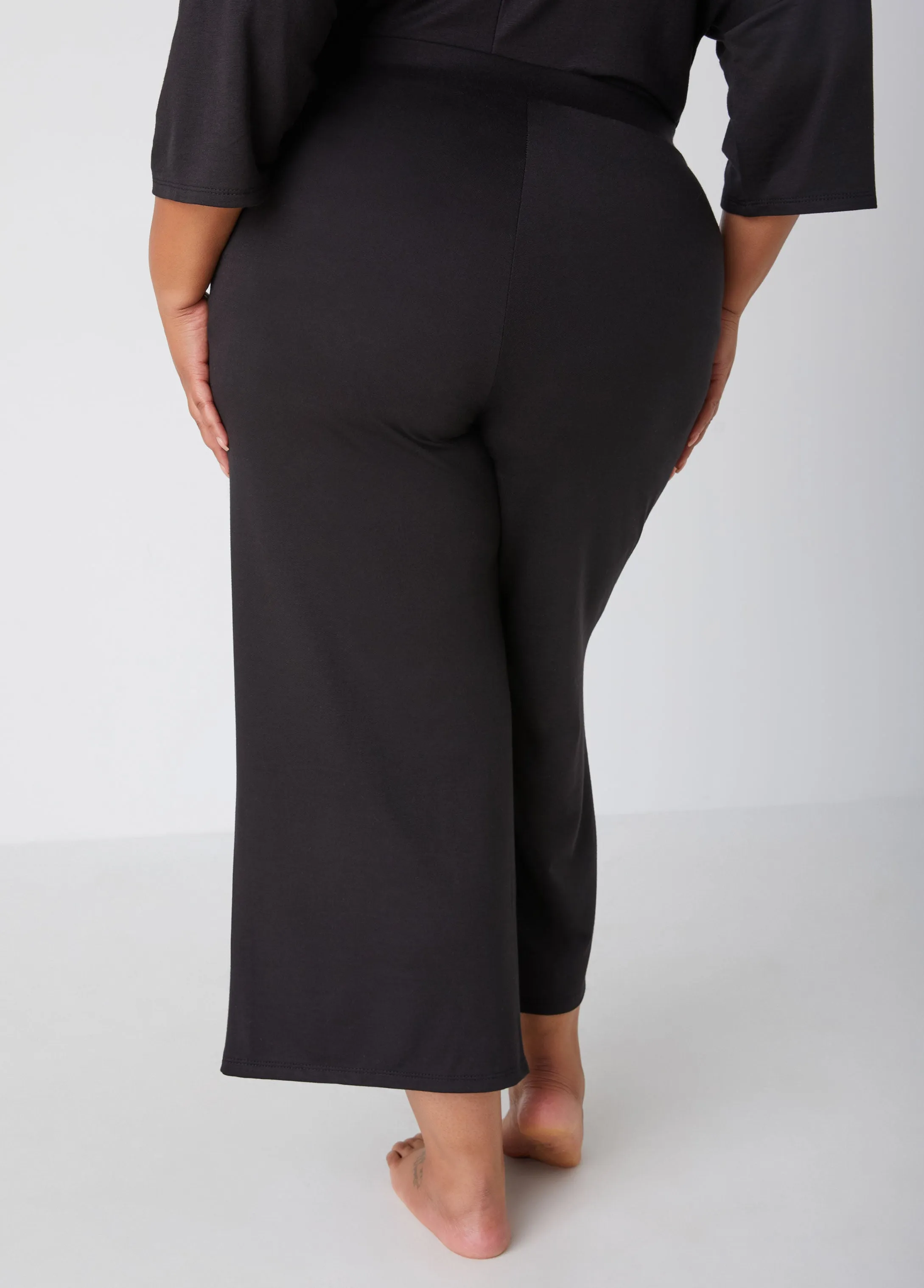 Cropped French Terry Lounge Pants sold by Ashley Stewart product image thumbnail 2