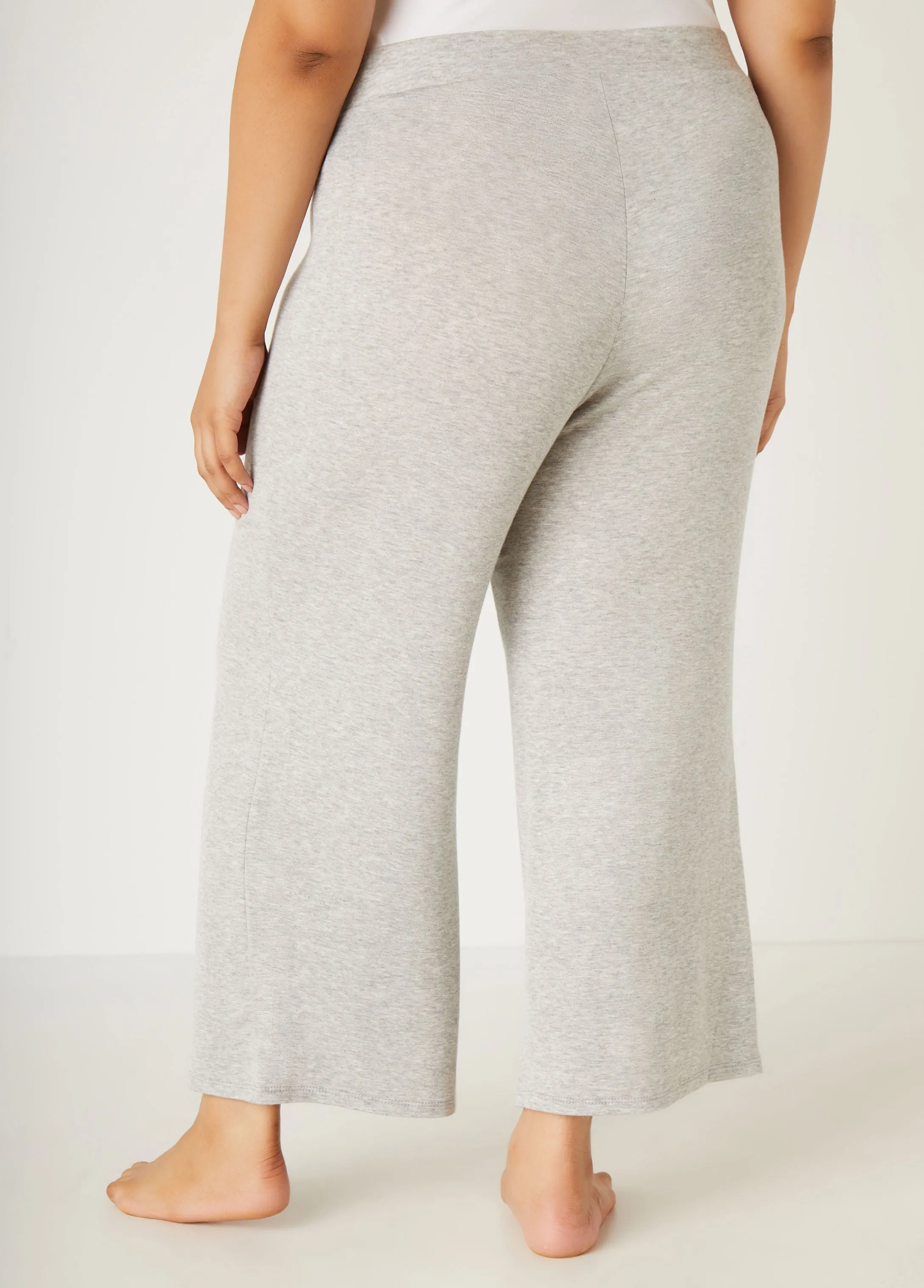 Cropped French Terry Lounge Pants sold by Ashley Stewart product image thumbnail 5
