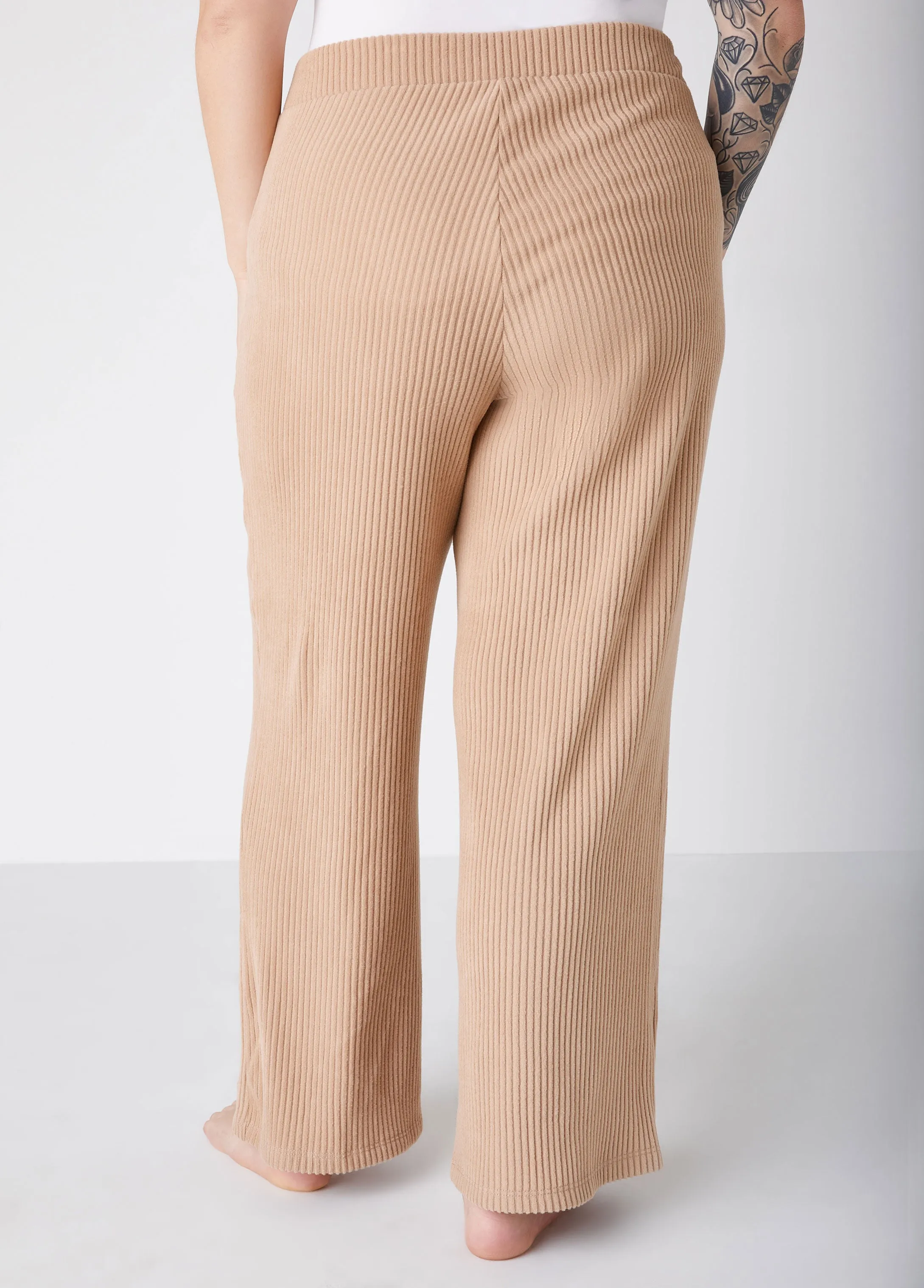 Ribbed Fleece Lounge Pants sold by Ashley Stewart product image thumbnail 5
