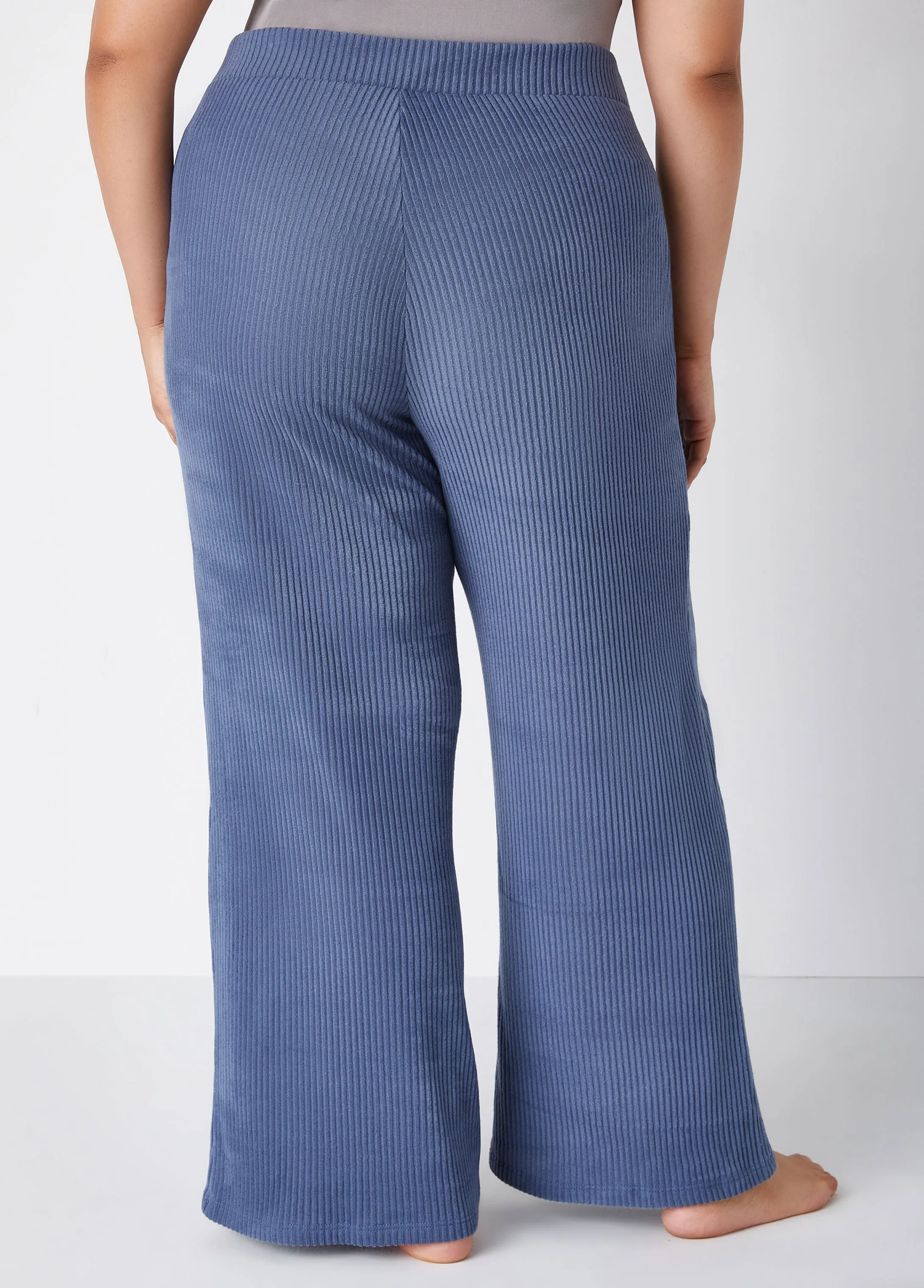 Ribbed Fleece Lounge Pants sold by Ashley Stewart product image thumbnail 2
