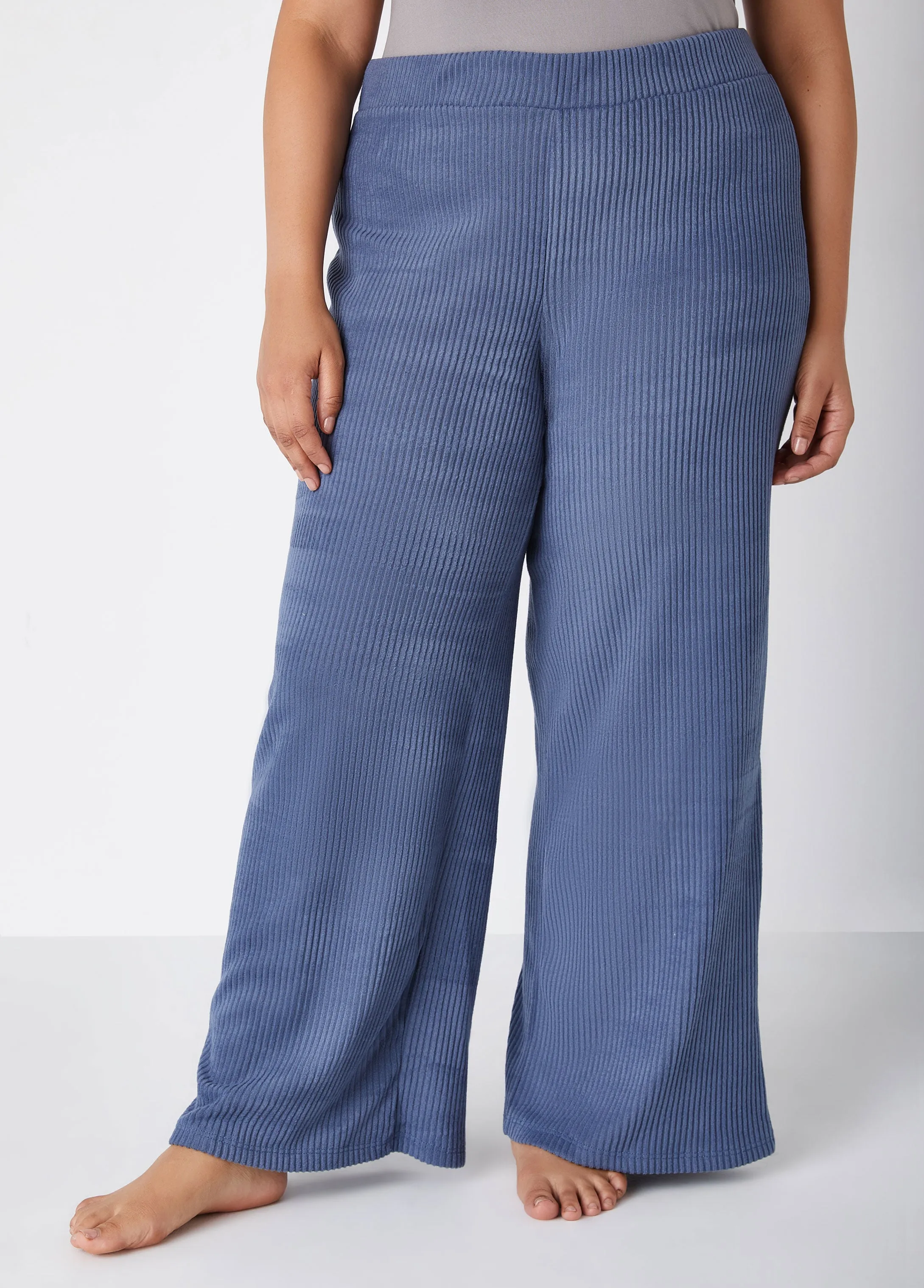 Ribbed Fleece Lounge Pants sold by Ashley Stewart product image thumbnail 3