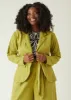 Linen Blend Blazer sold by Ashley Stewart