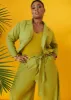 Linen Blend Blazer sold by Ashley Stewart