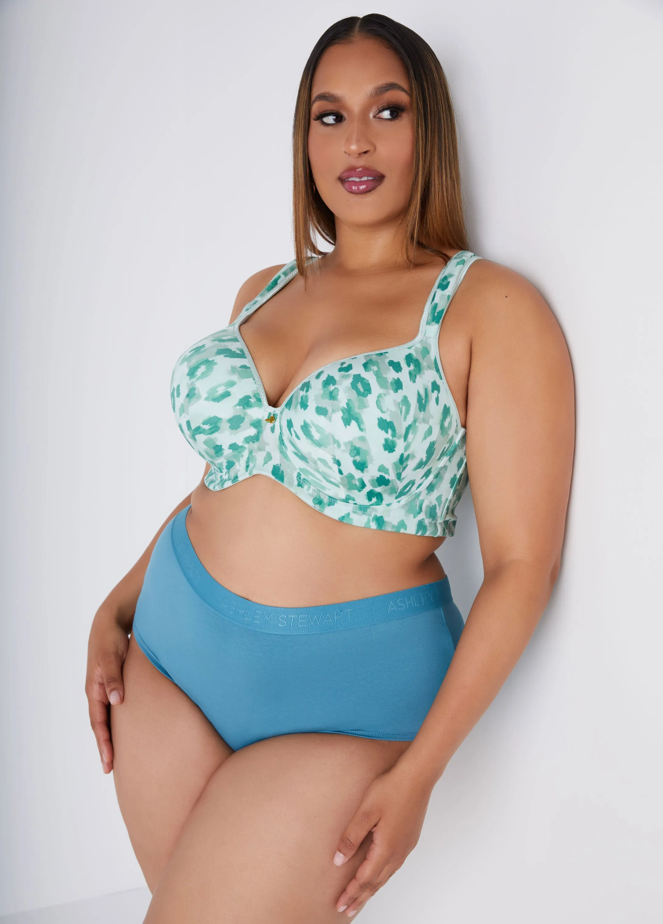 Stretch Cotton Boyshorts sold by Ashley Stewart