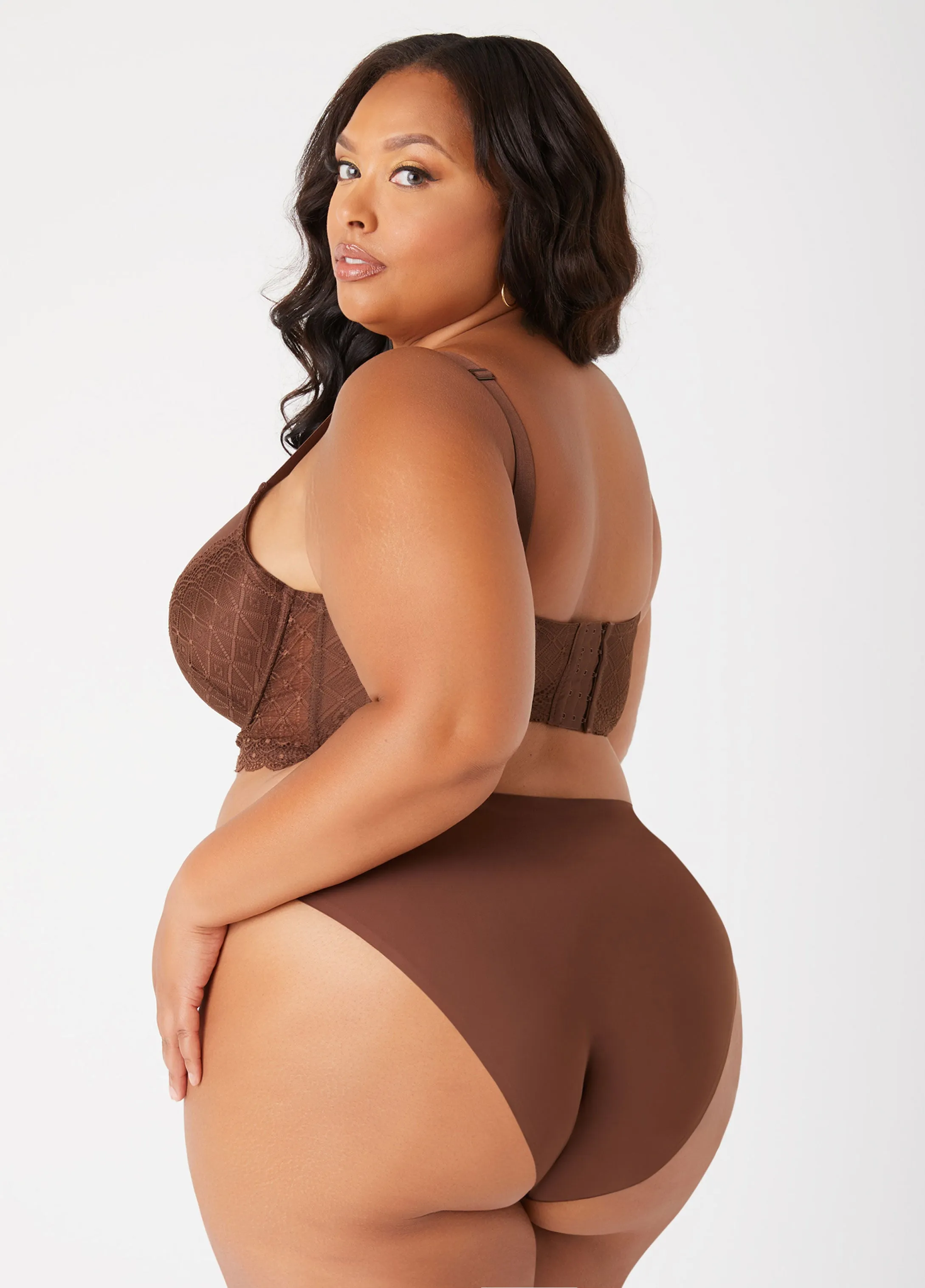 Seamless Microfiber Bikini Briefs sold by Ashley Stewart product image thumbnail 5