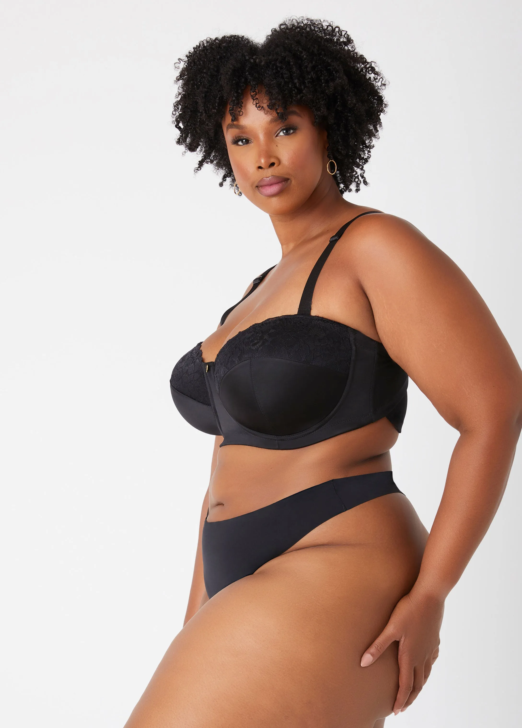 Seamless Microfiber Thong sold by Ashley Stewart product image thumbnail 3