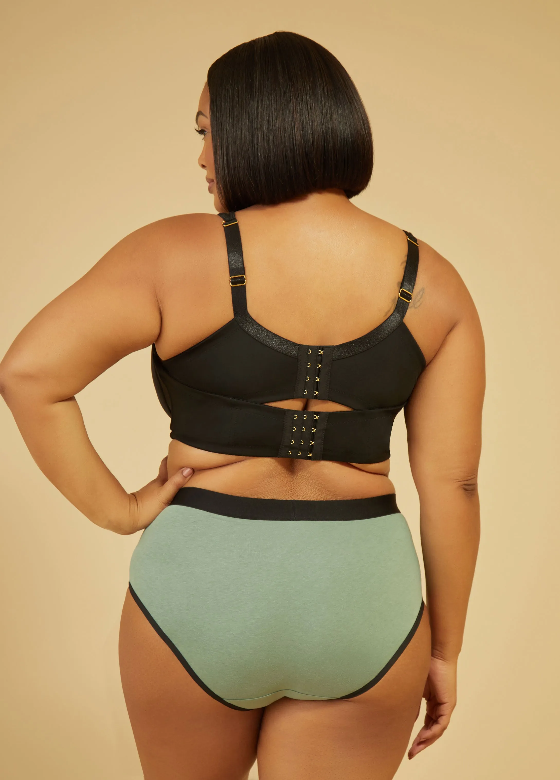 Stretch Cotton Hipster Briefs sold by Ashley Stewart product image thumbnail 5