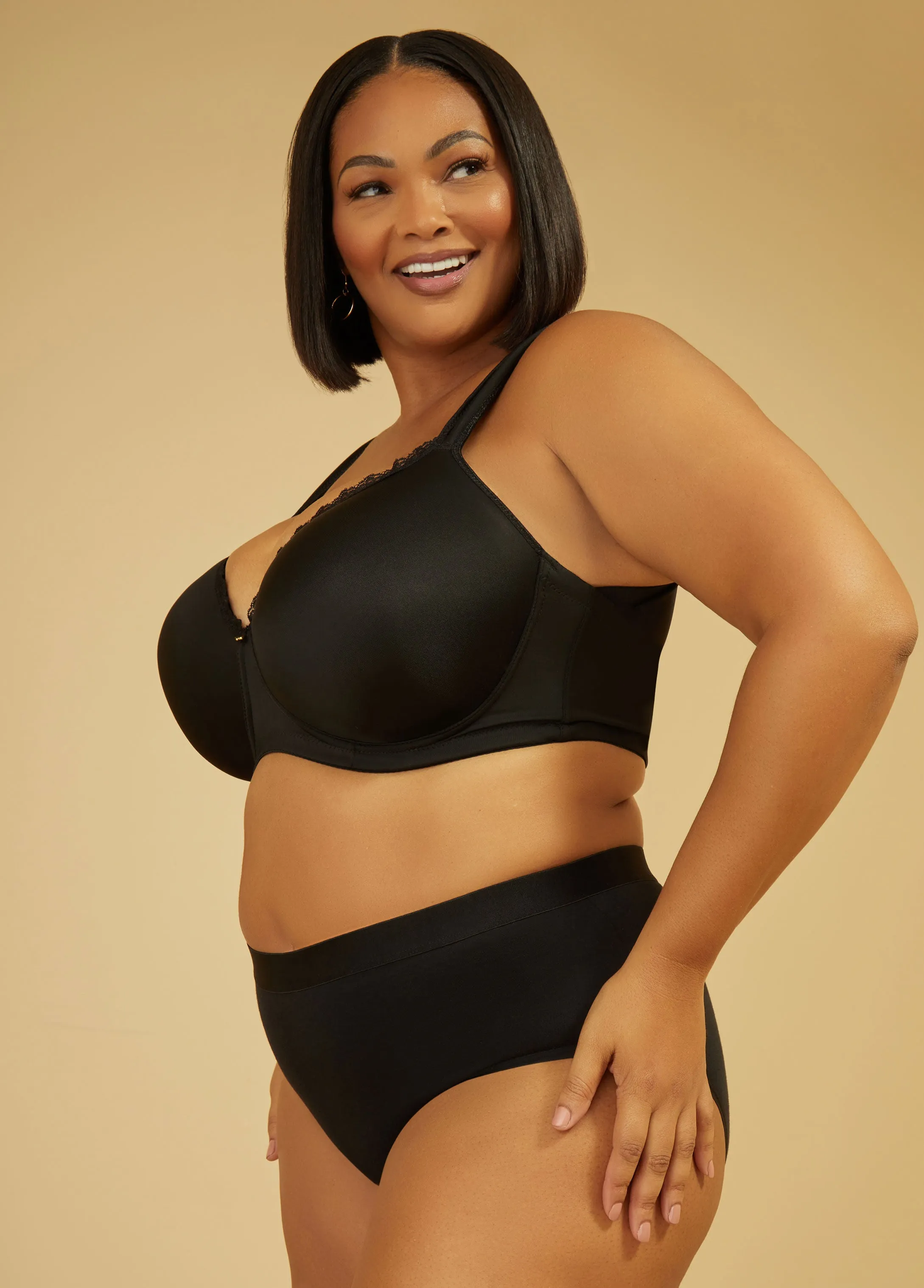 Stretch Cotton Hipster Briefs sold by Ashley Stewart product image thumbnail 3