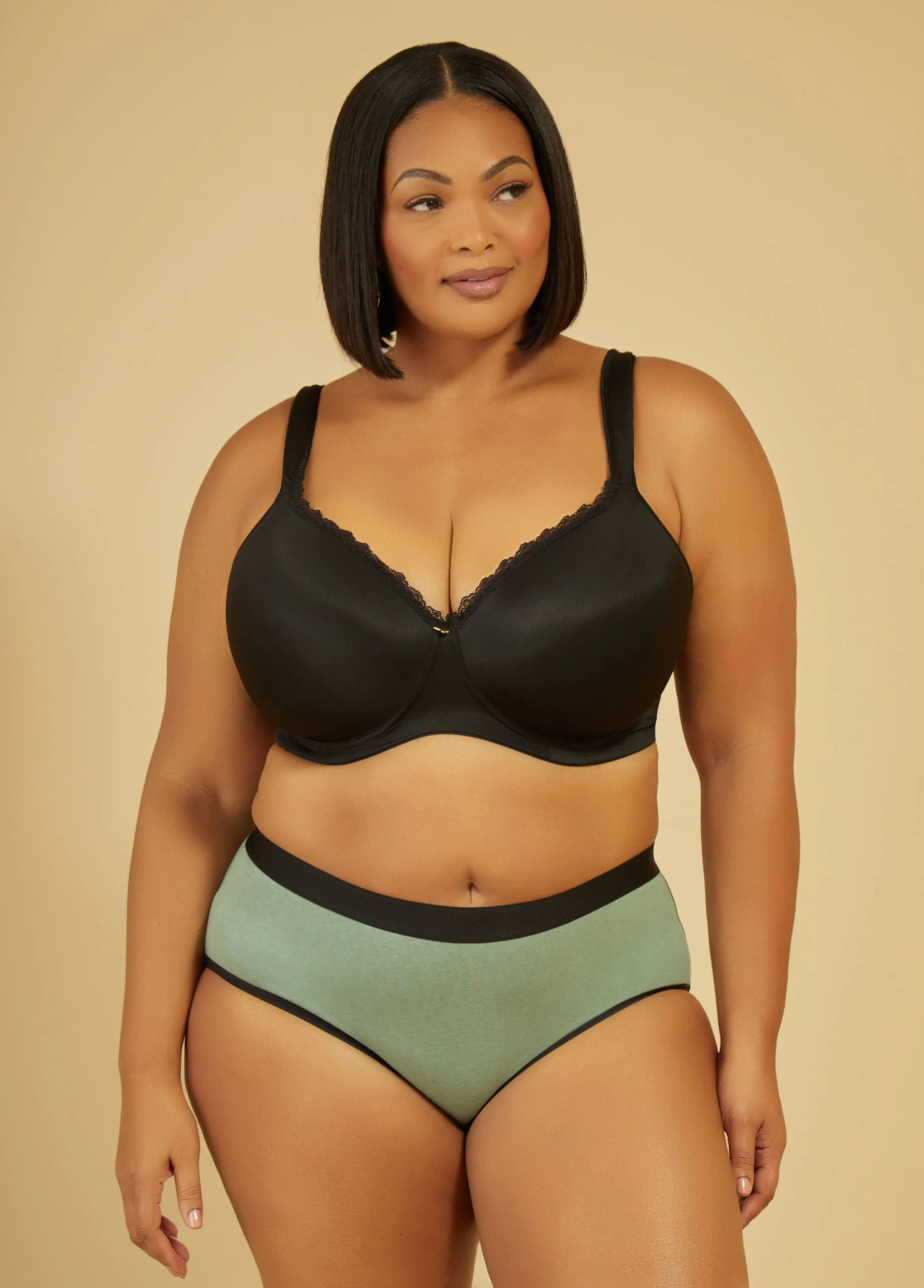 Stretch Cotton Hipster Briefs sold by Ashley Stewart product image thumbnail 4