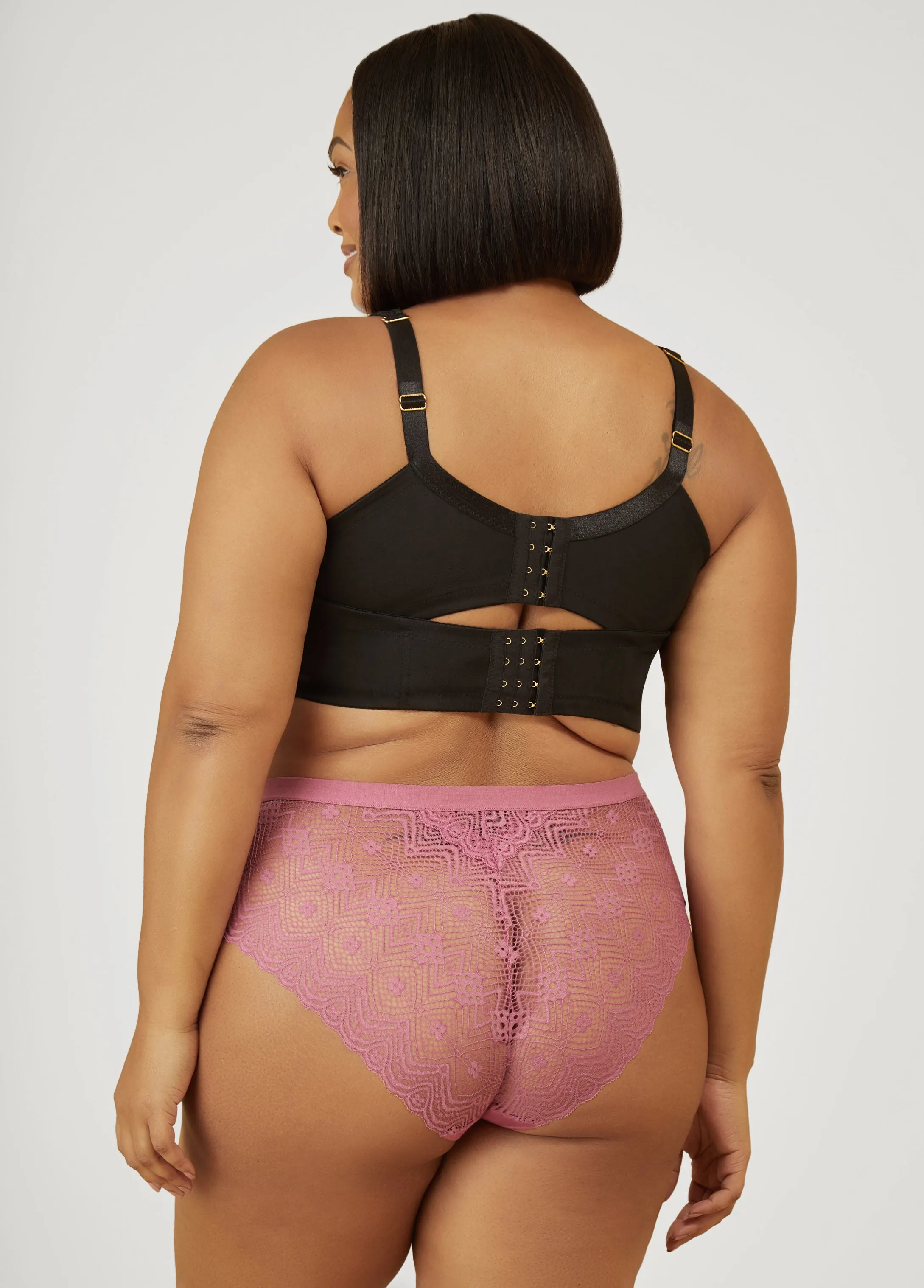 Lace Paneled Hipster Briefs sold by Ashley Stewart product image thumbnail 5